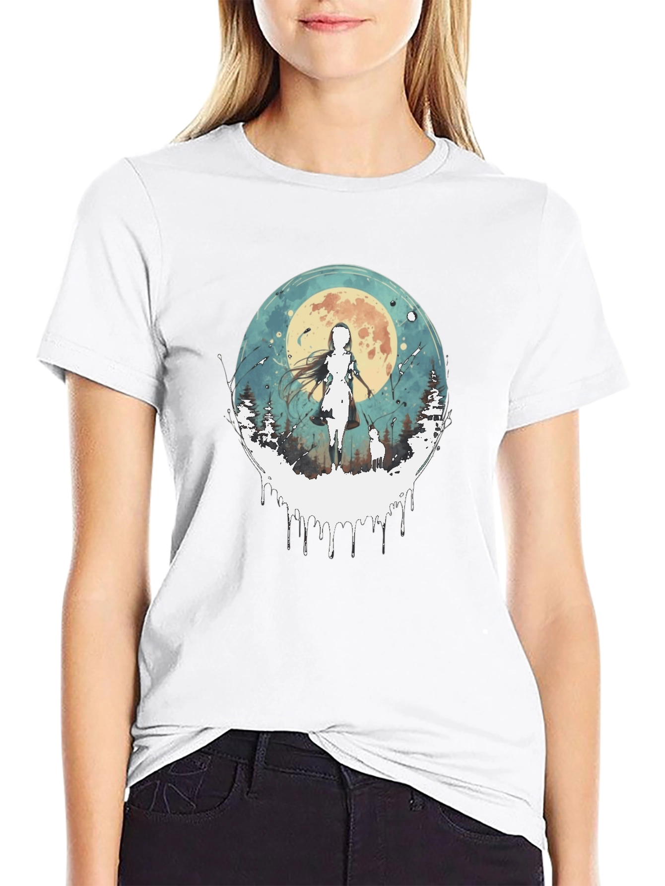 Anime Moon T-Shirt - Stylish Graphic Tee