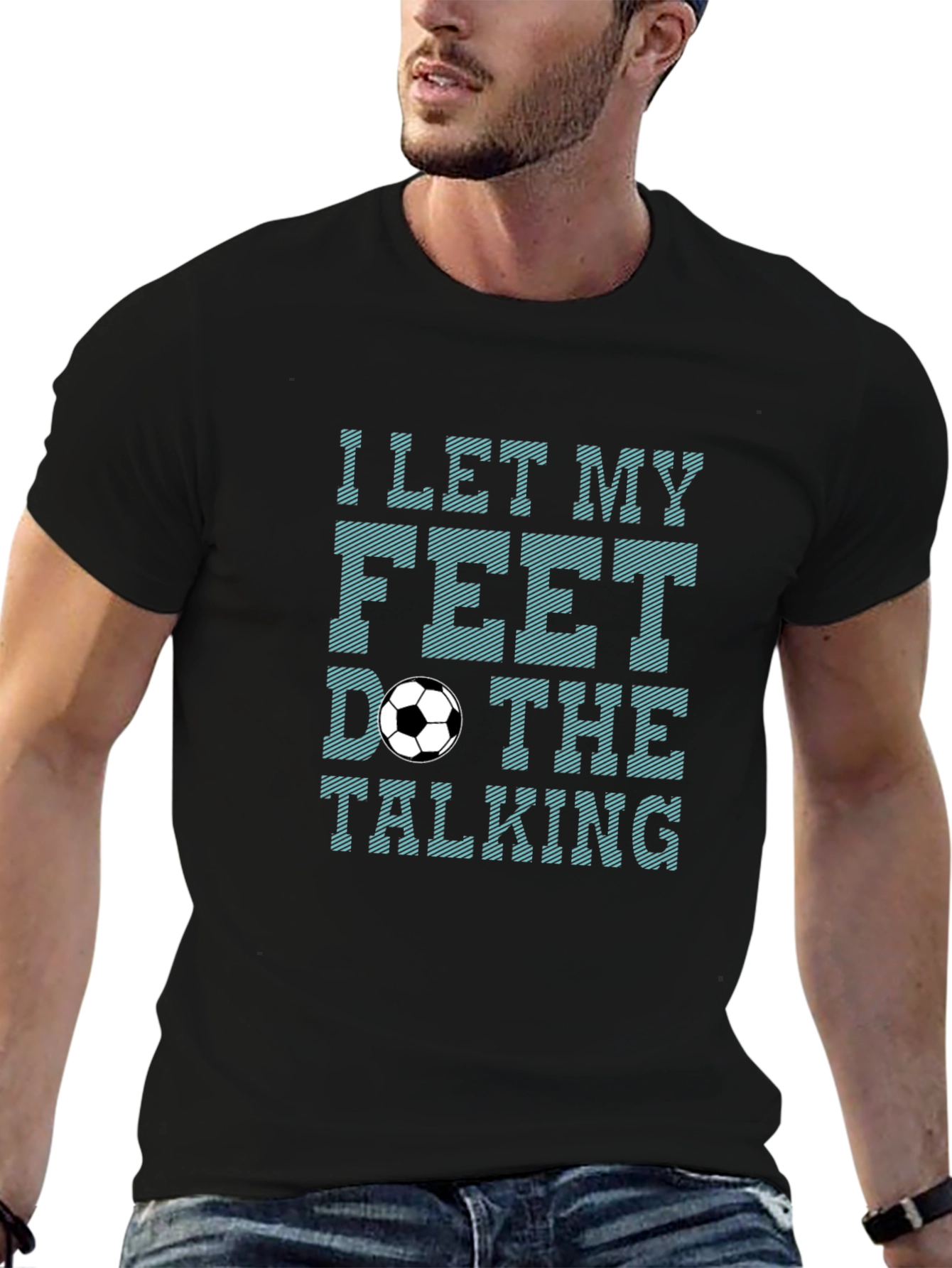 Soccer Feet Talking Graphic T-Shirt