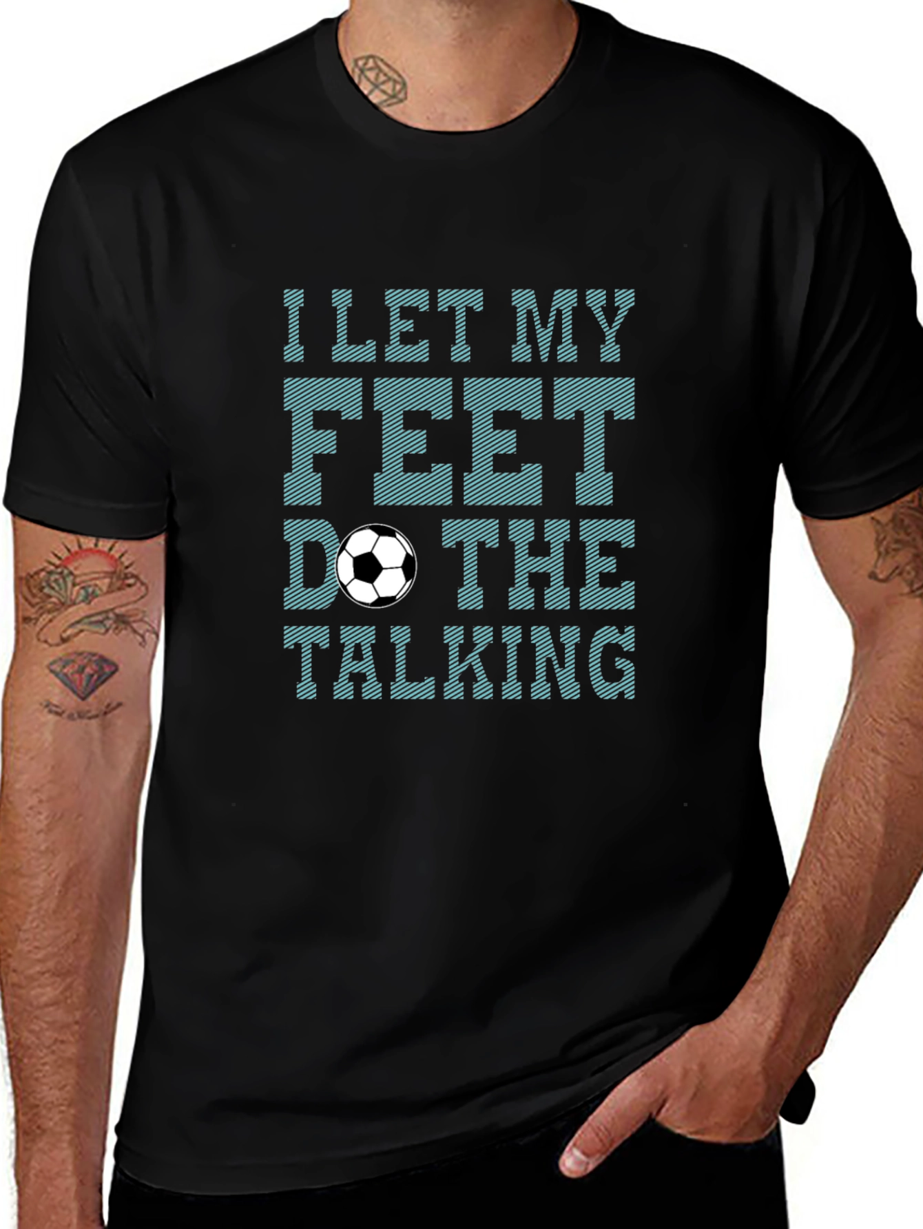 Soccer Feet Talking Graphic T-Shirt