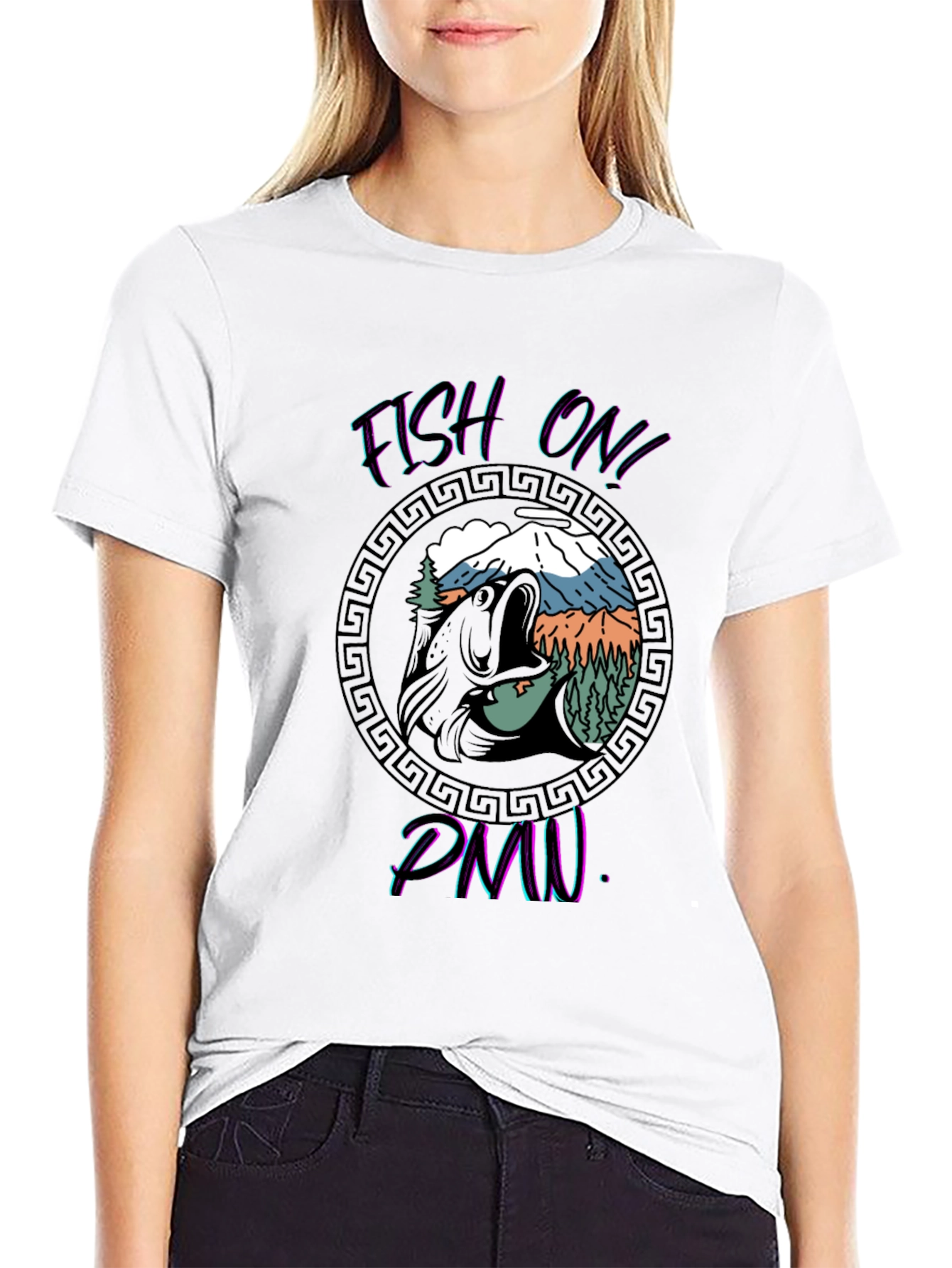 Fish On! Graphic Print T-Shirt