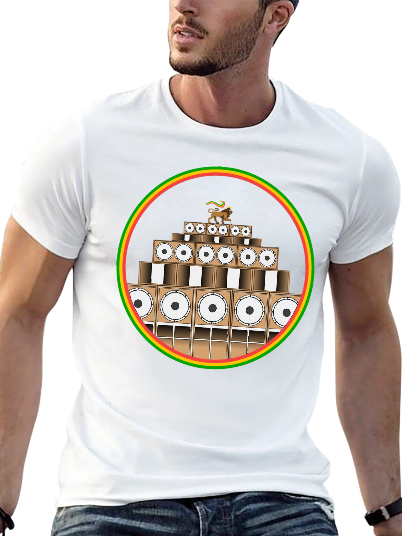 Rasta Sound System Black T-Shirt