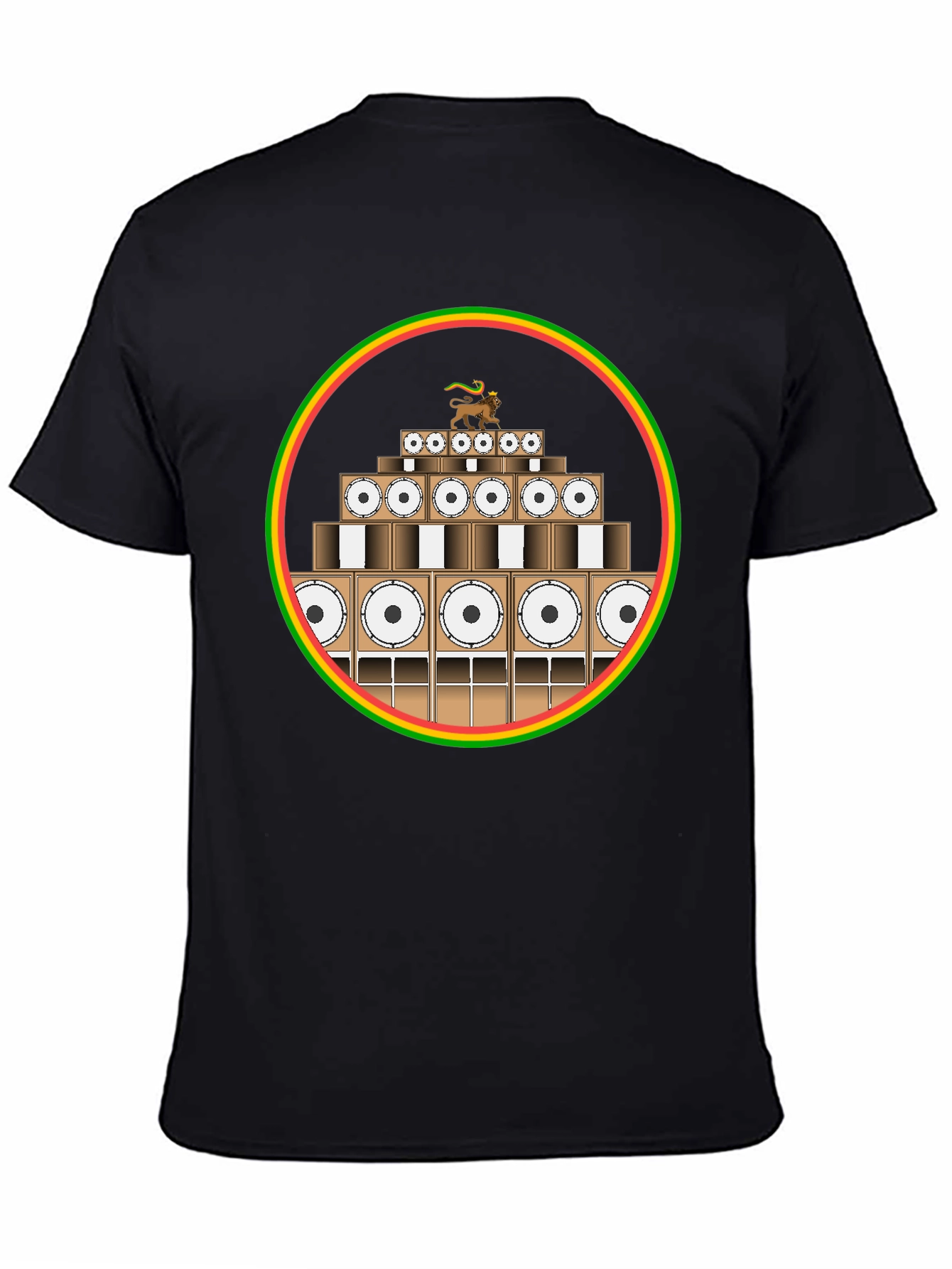 Rasta Sound System Black T-Shirt