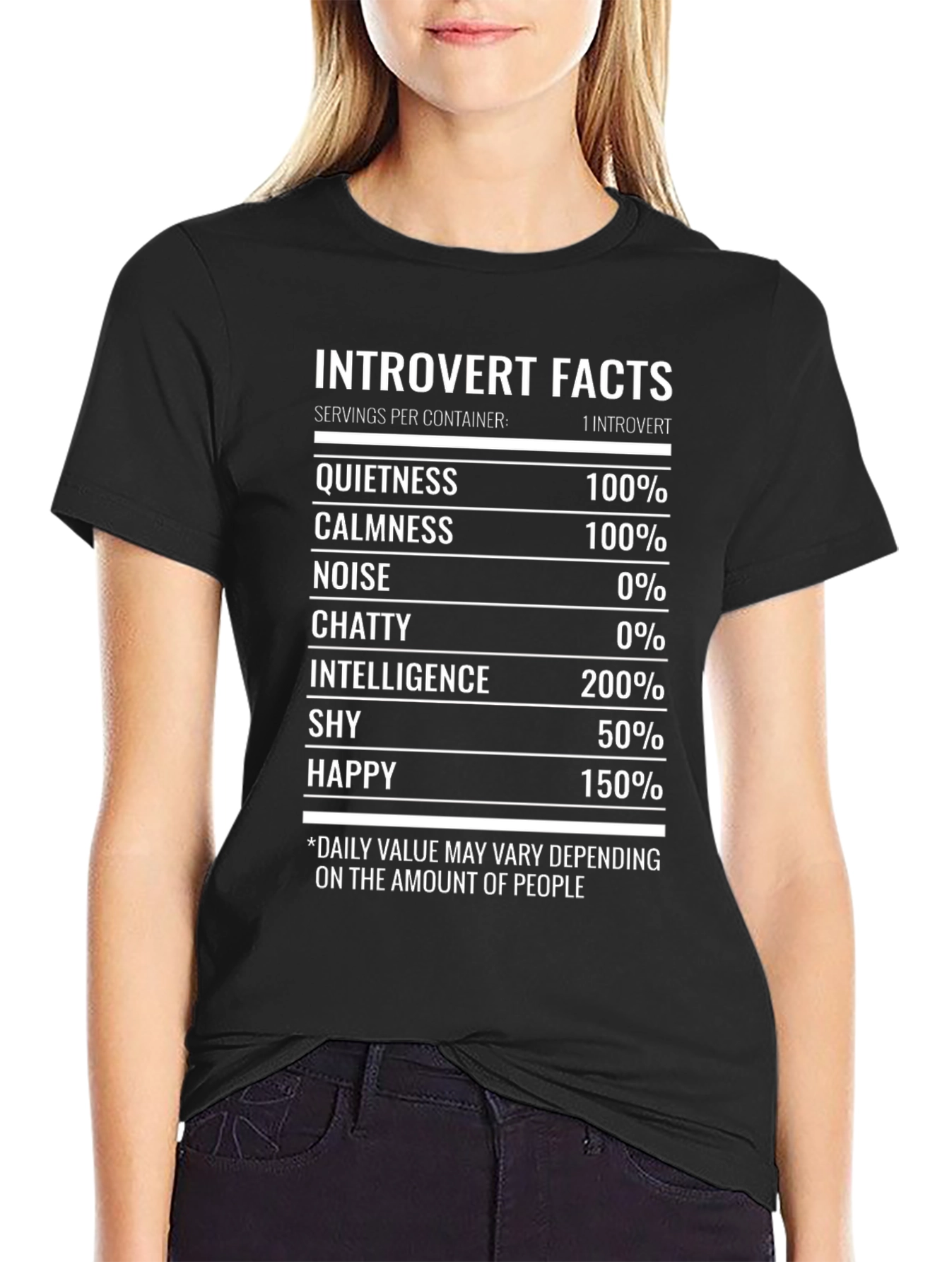Introvert Facts Funny Graphic T-Shirt