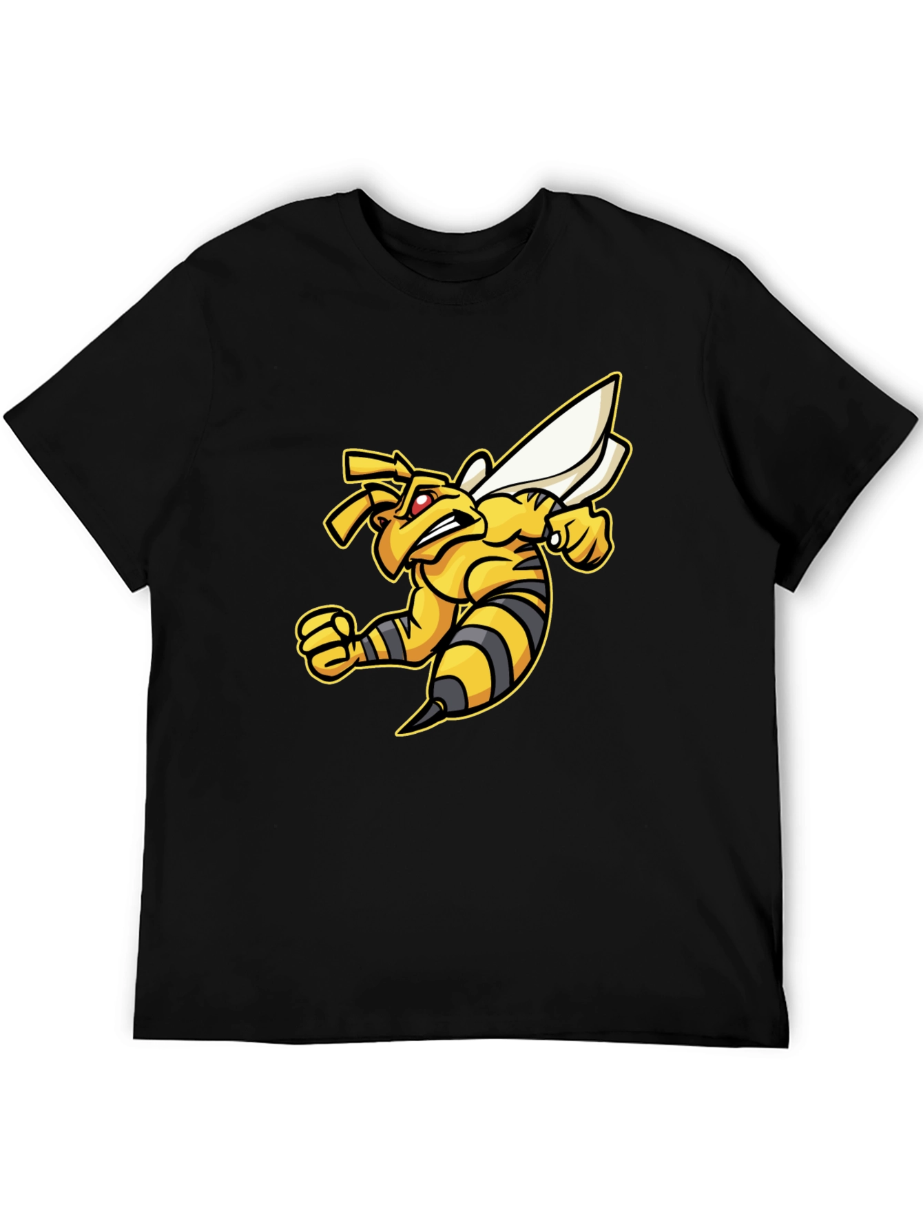 Angry Bee Graphic Tee - Black