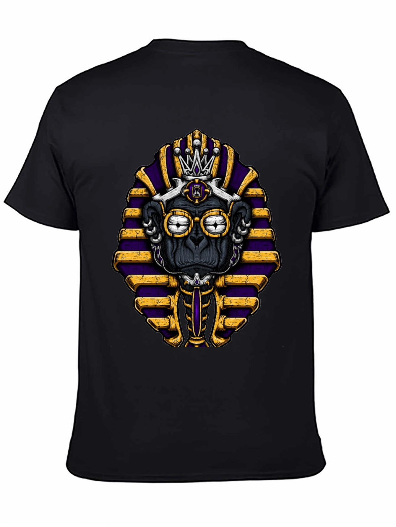 Pharaoh Monkey Graphic Tee - Black T-Shirt