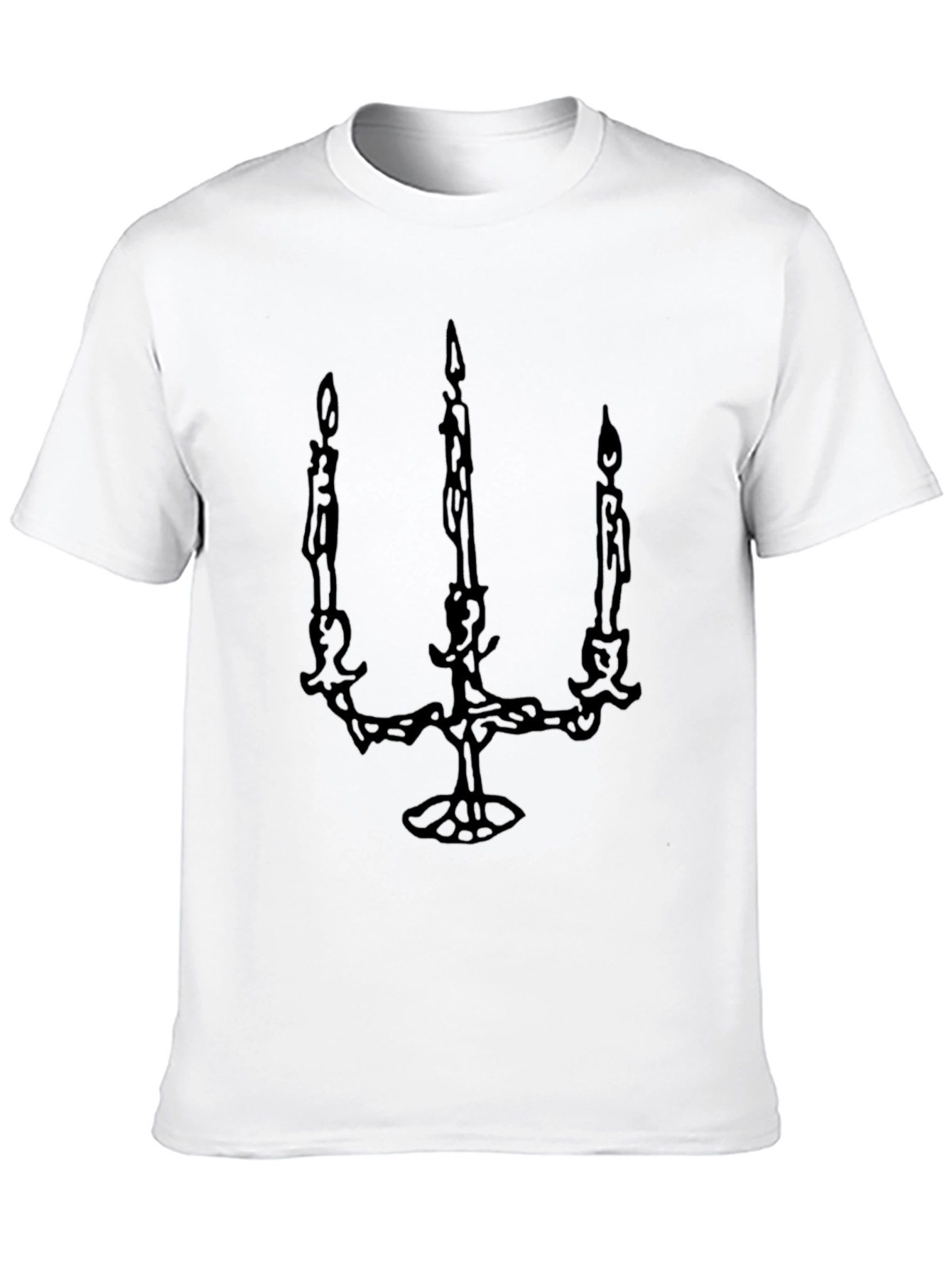Candelabra Graphic Tee - Unisex Black T-Shirt