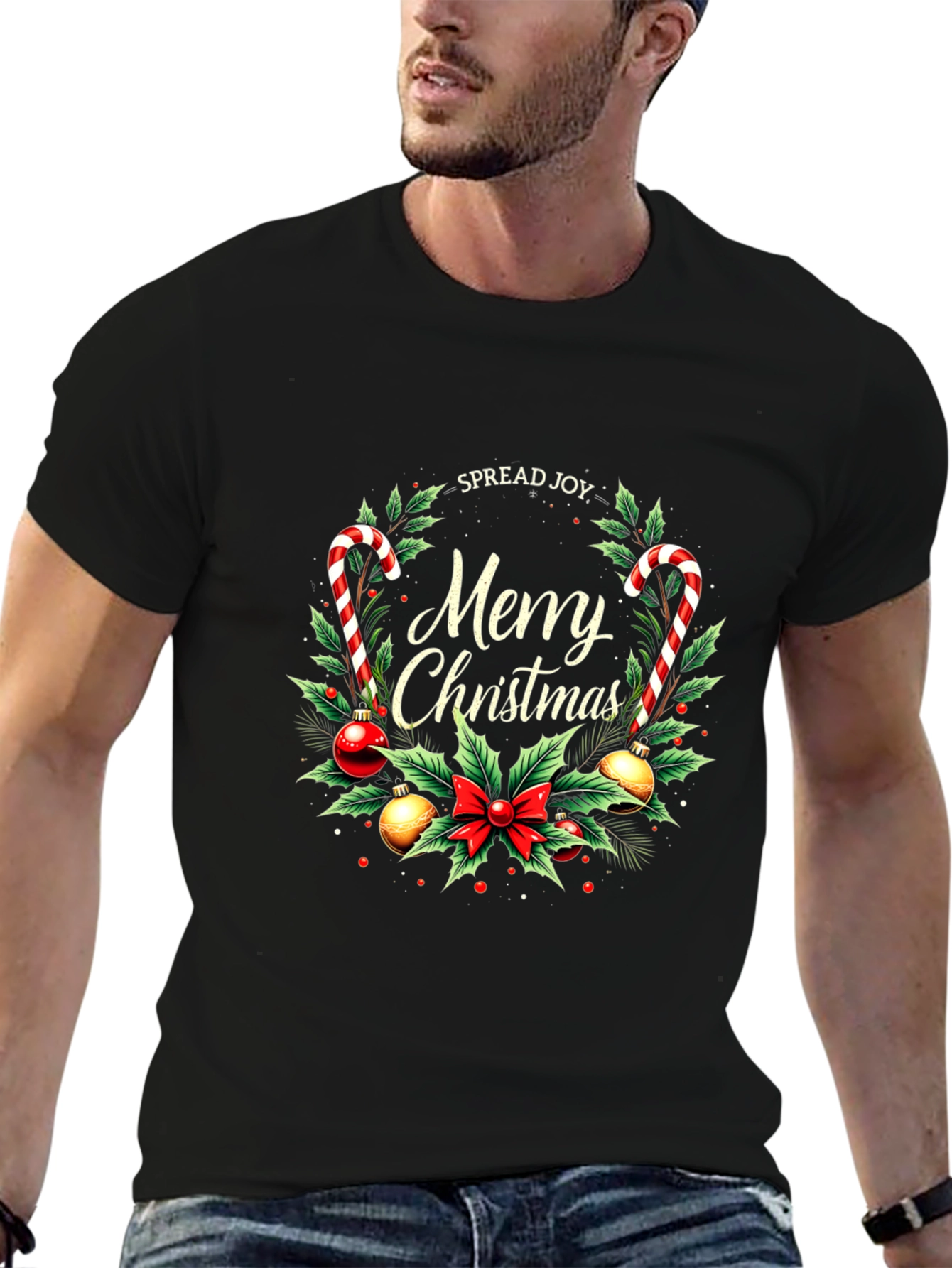 Merry Christmas Graphic Tee - Spread Joy!