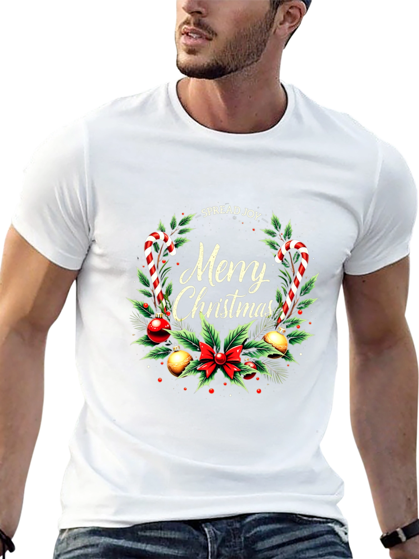 Merry Christmas Graphic Tee - Spread Joy!