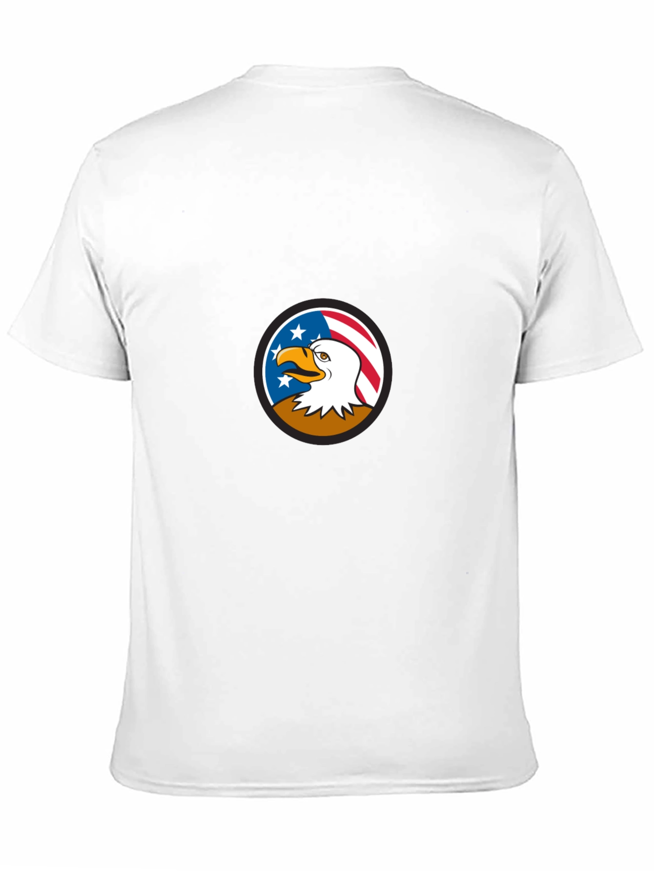 Bald Eagle American Flag Graphic T-Shirt
