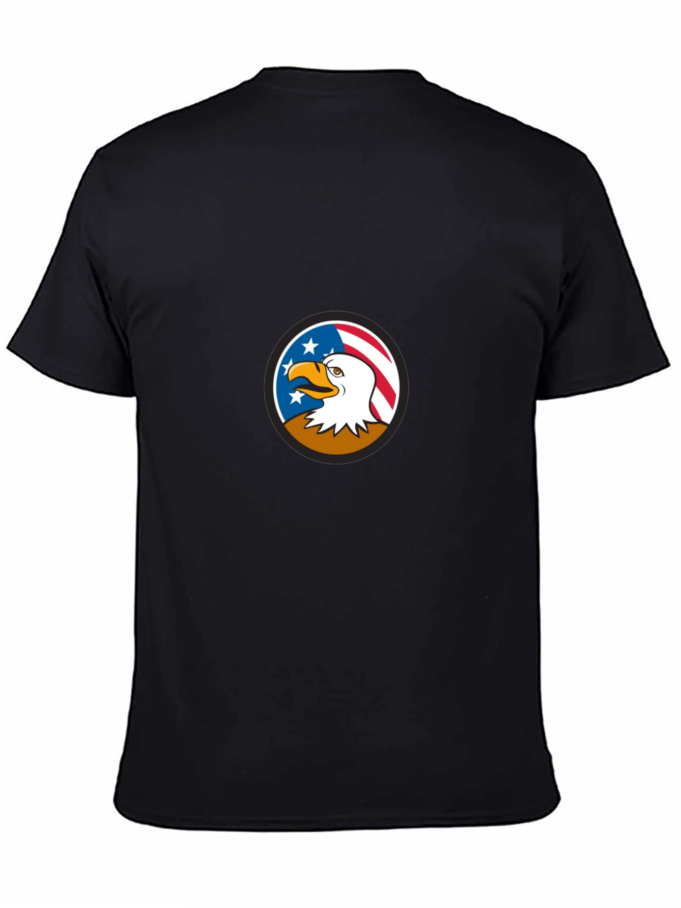 Bald Eagle American Flag Graphic T-Shirt