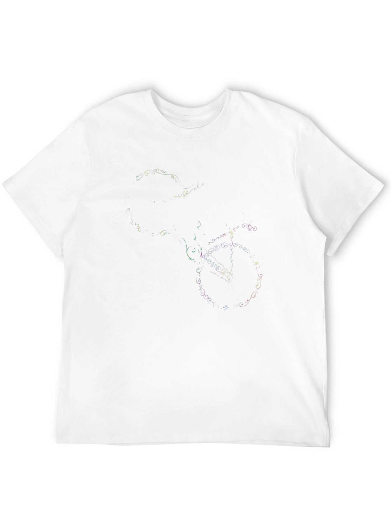 Mens Black Graphic T-Shirt - Bicycle Design