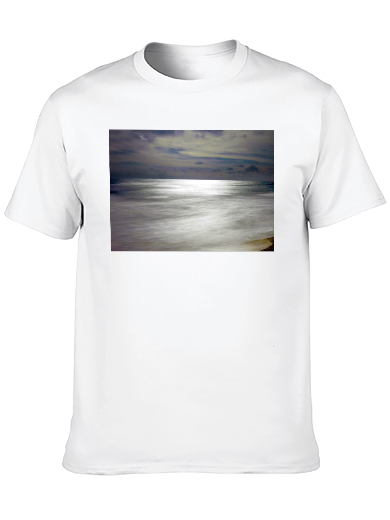 Ocean Scene Graphic Black T-Shirt