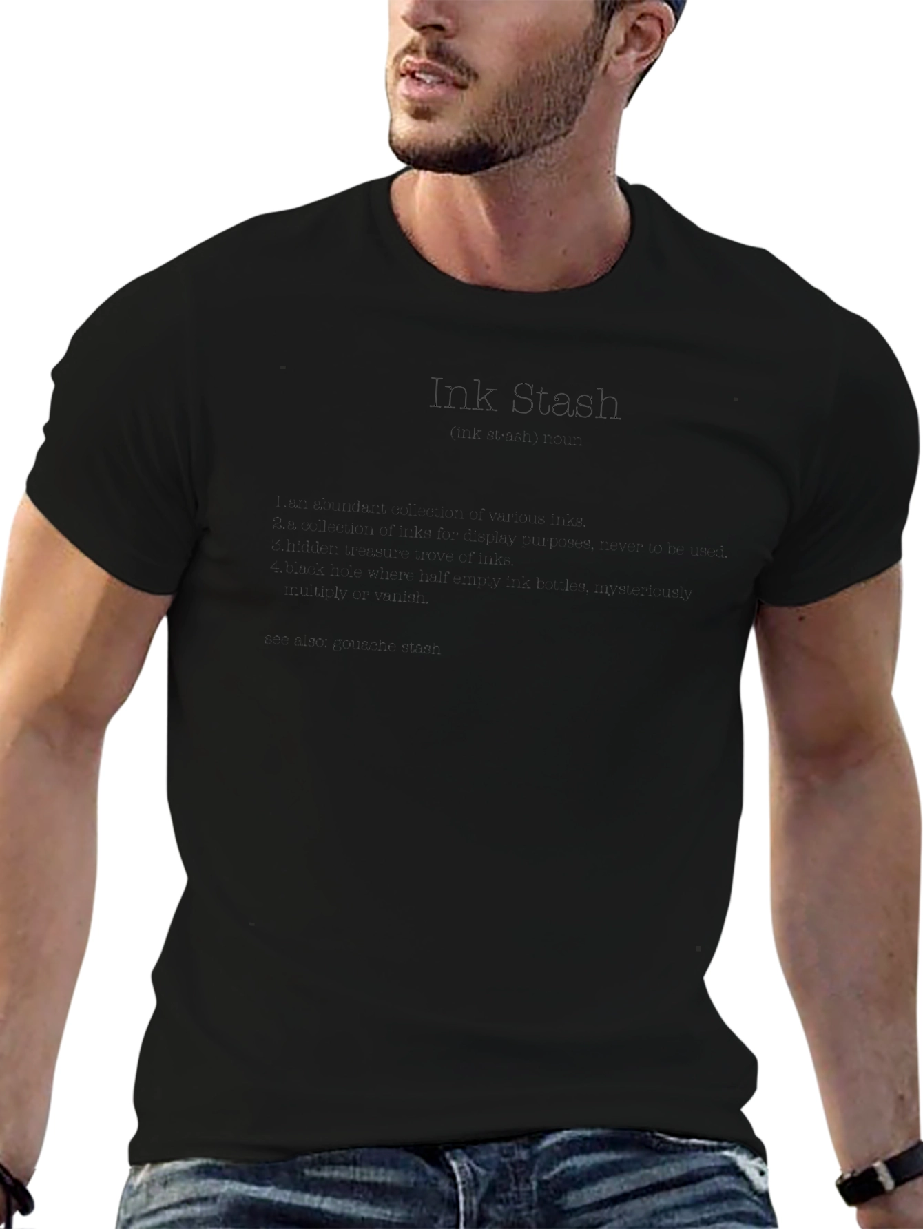 Classic Black Crew Neck Tee