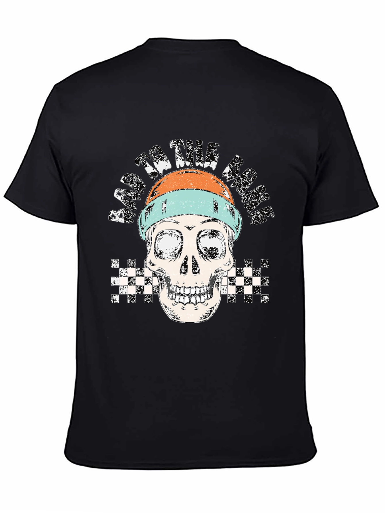 Racing to the Grave Skull Graphic Tee