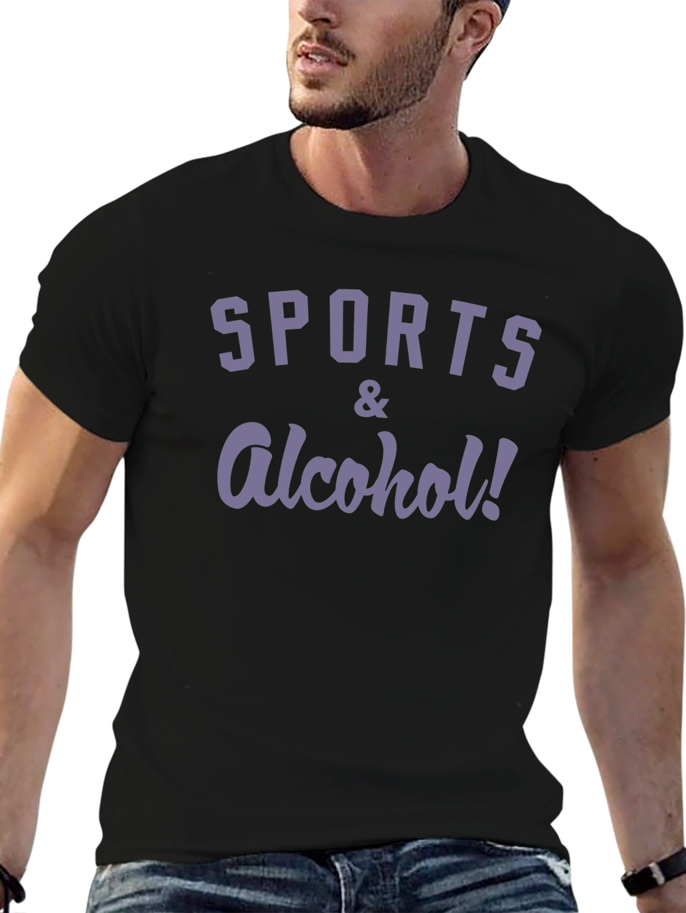 Sports & Alcohol! Graphic T-Shirt - Casual Menswear
