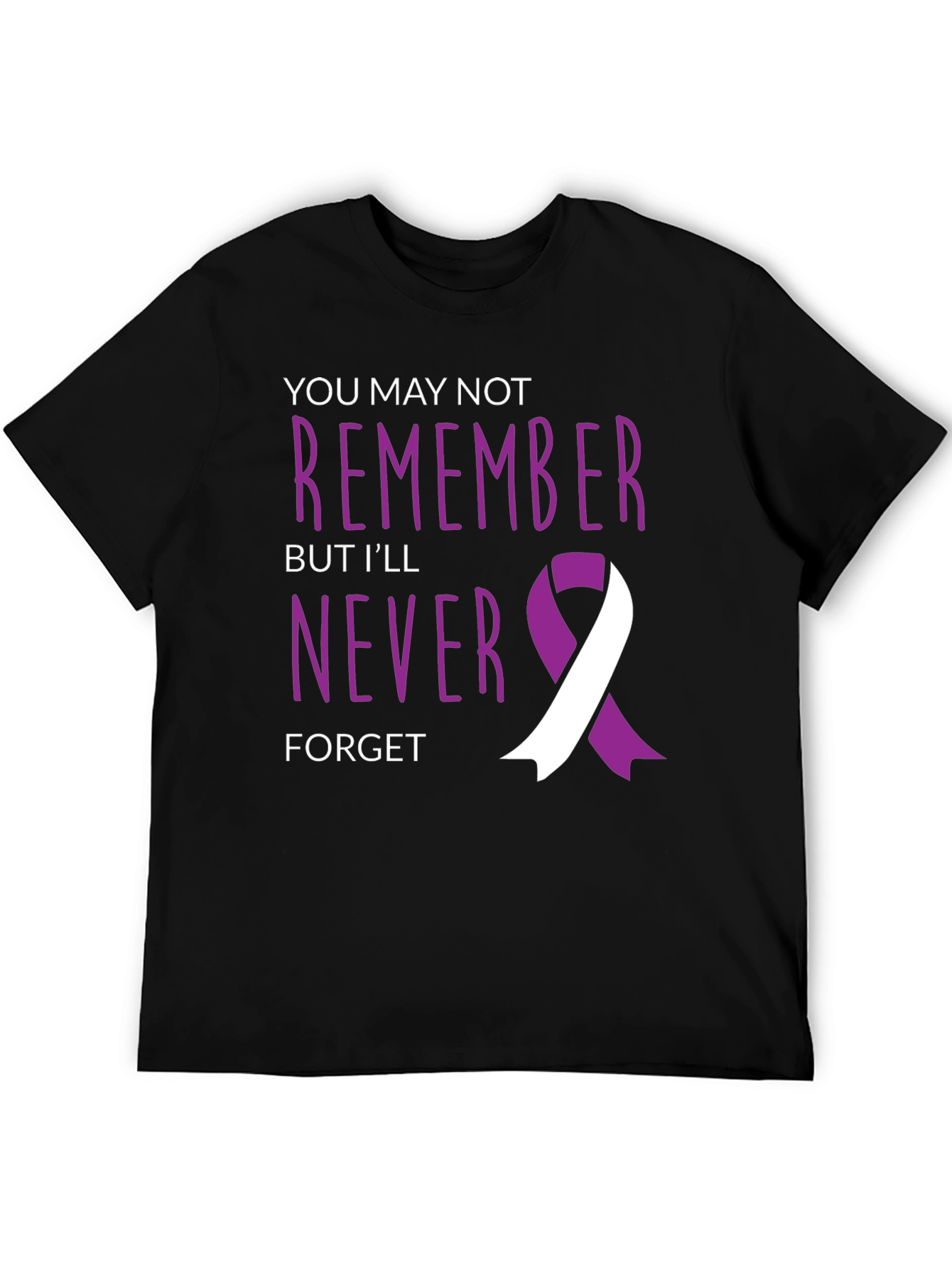 Never Forget Awareness Ribbon Graphic Tee