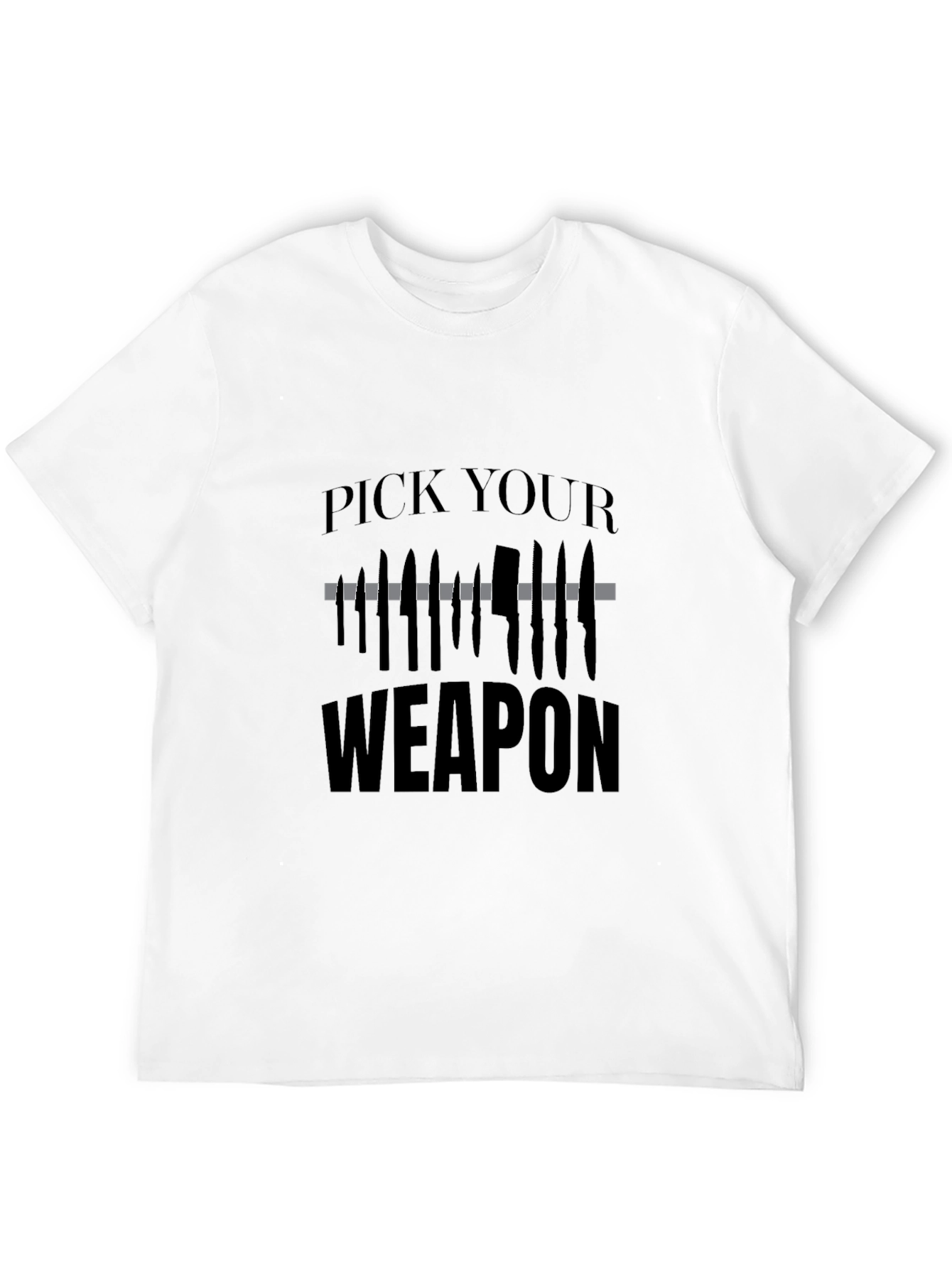 Pick Your Weapon T-Shirt - Edgy Graphic Tee