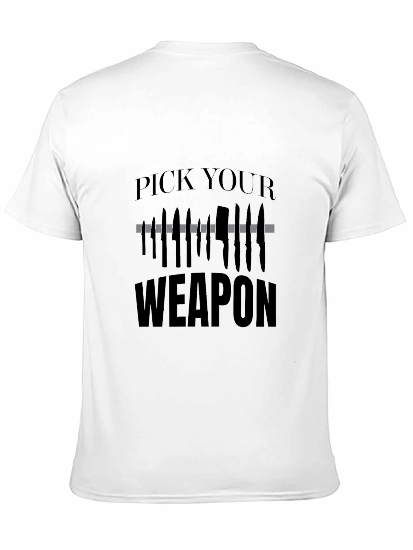 Pick Your Weapon T-Shirt - Edgy Graphic Tee