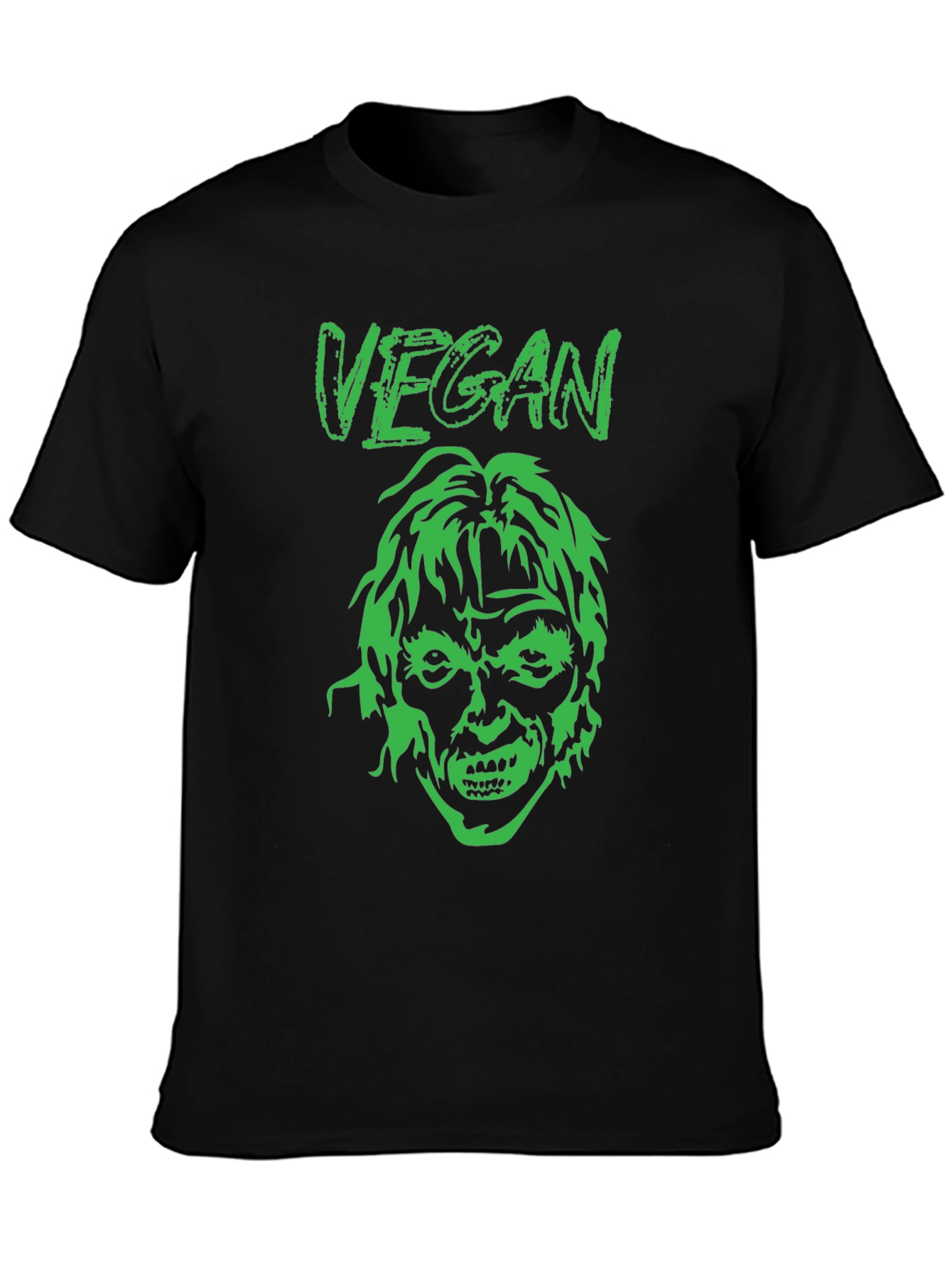 Vegan Zombie Graphic Tee - Black