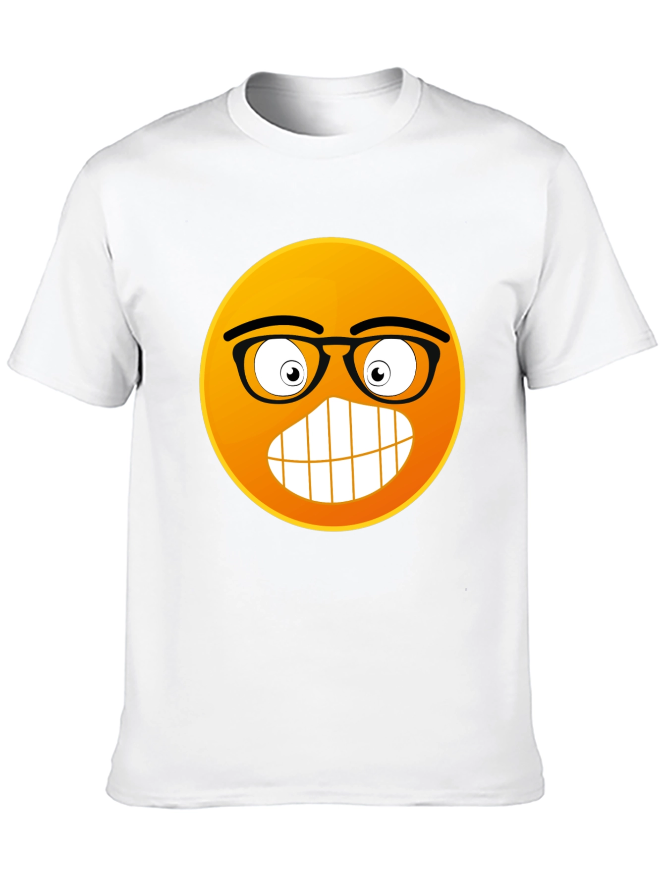 Nerdy Emoji Black T-Shirt: Express Yourself!