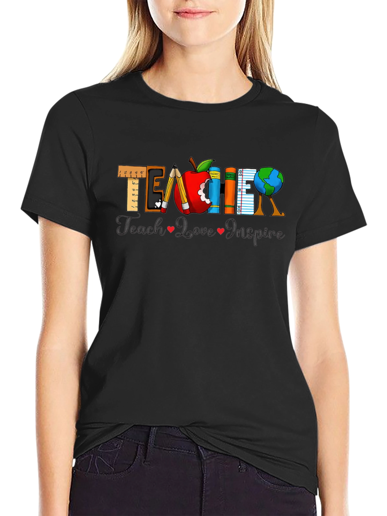 Teacher Appreciation Black T-Shirt