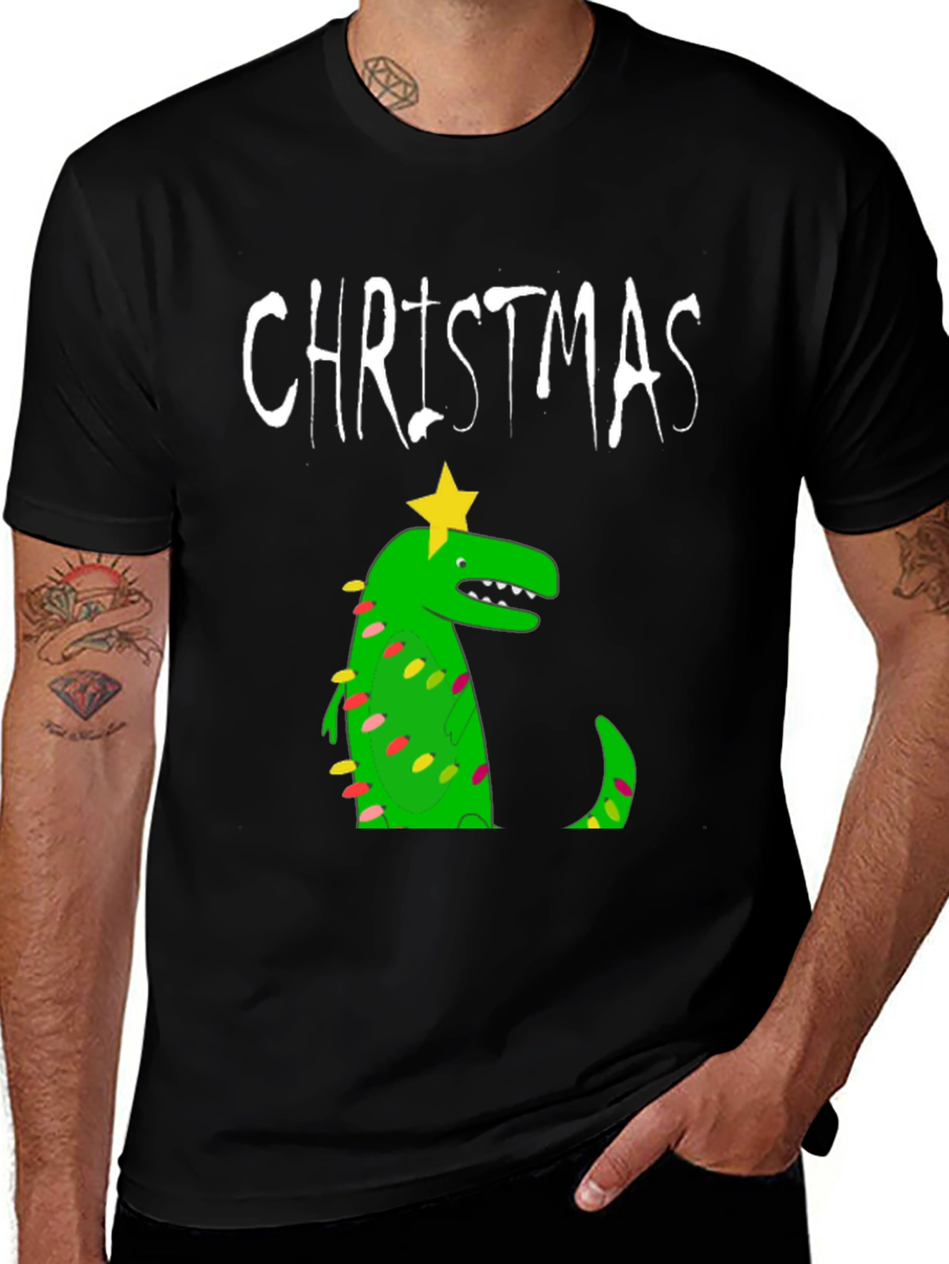 Christmas Dinosaur T-Shirt
