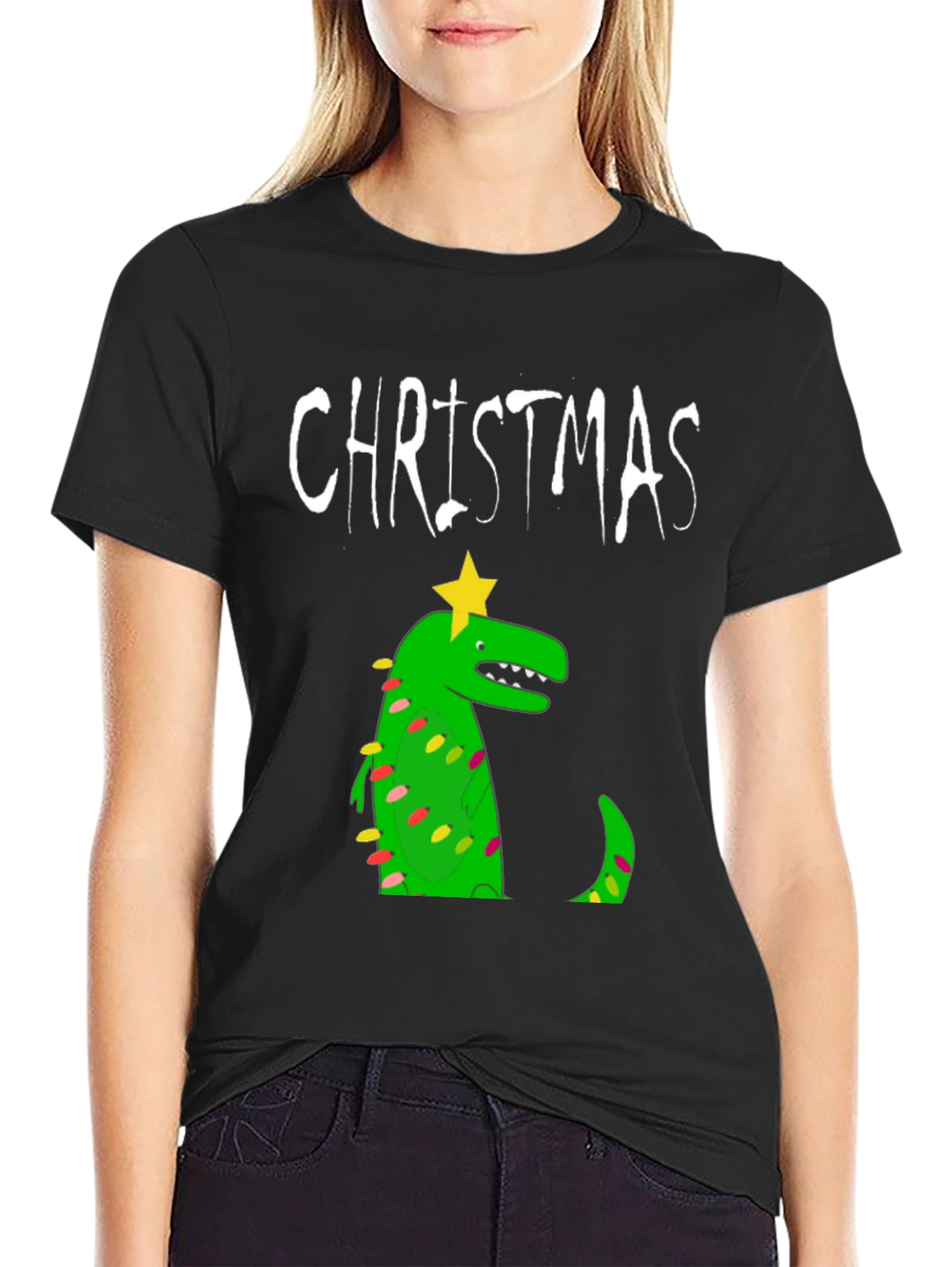 Christmas Dinosaur T-Shirt