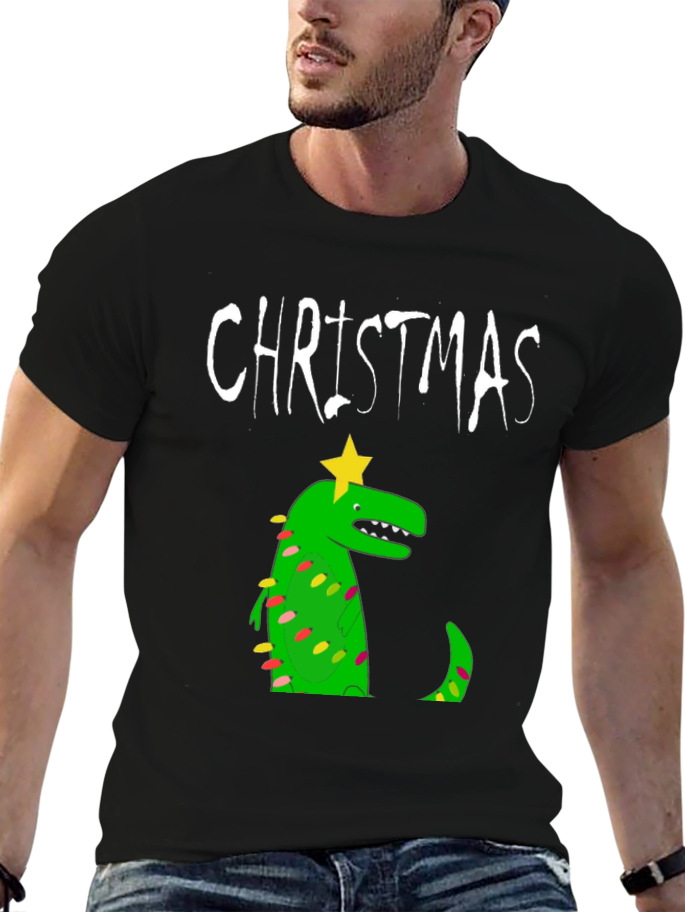 Christmas Dinosaur T-Shirt