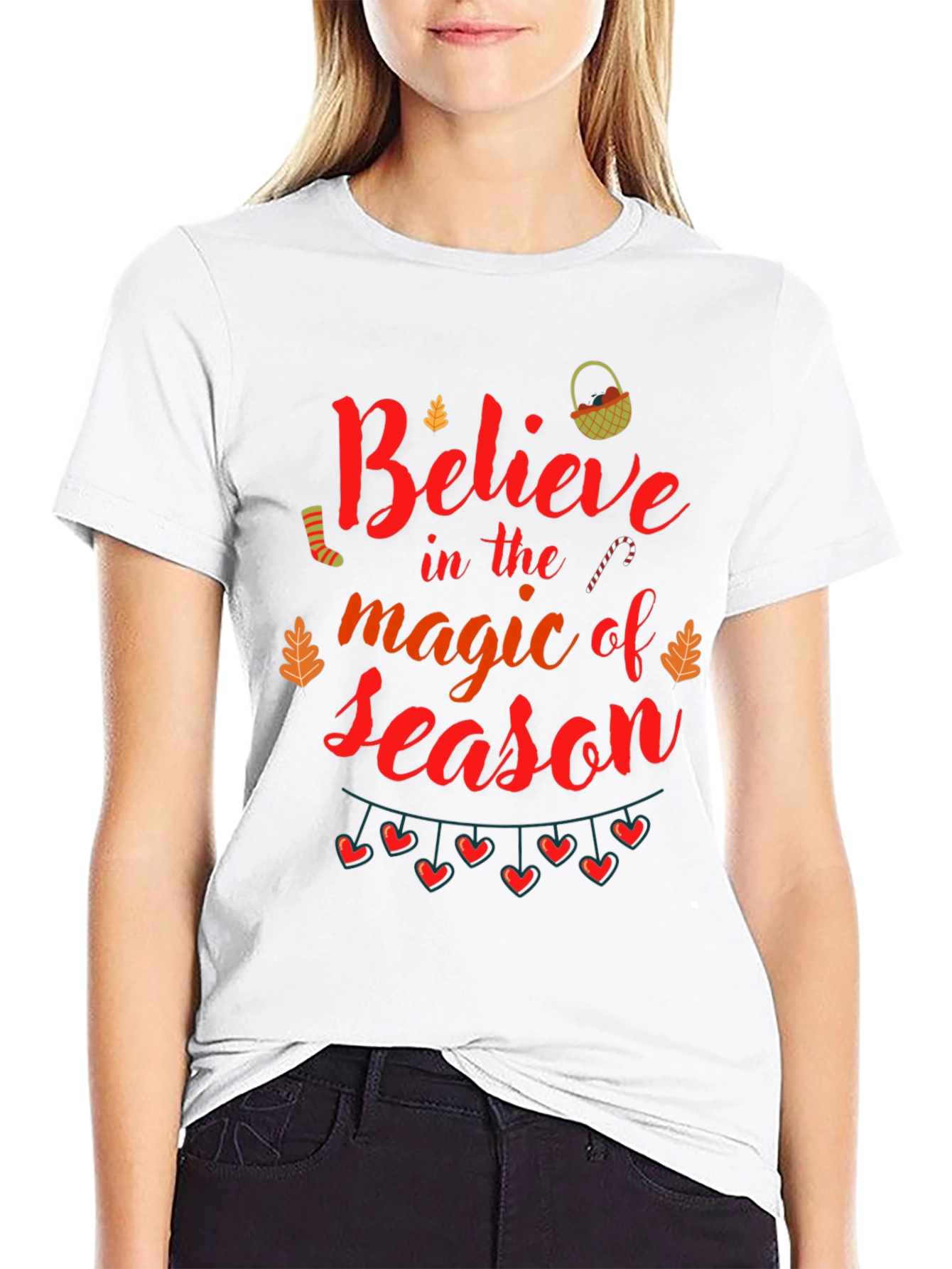 Believe Magic Season T-Shirt - Holiday Festive Tee
