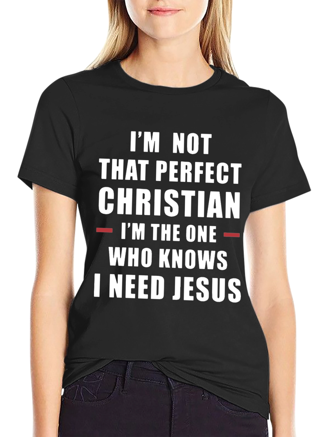 Christian T-Shirt: I Need Jesus Graphic Tee