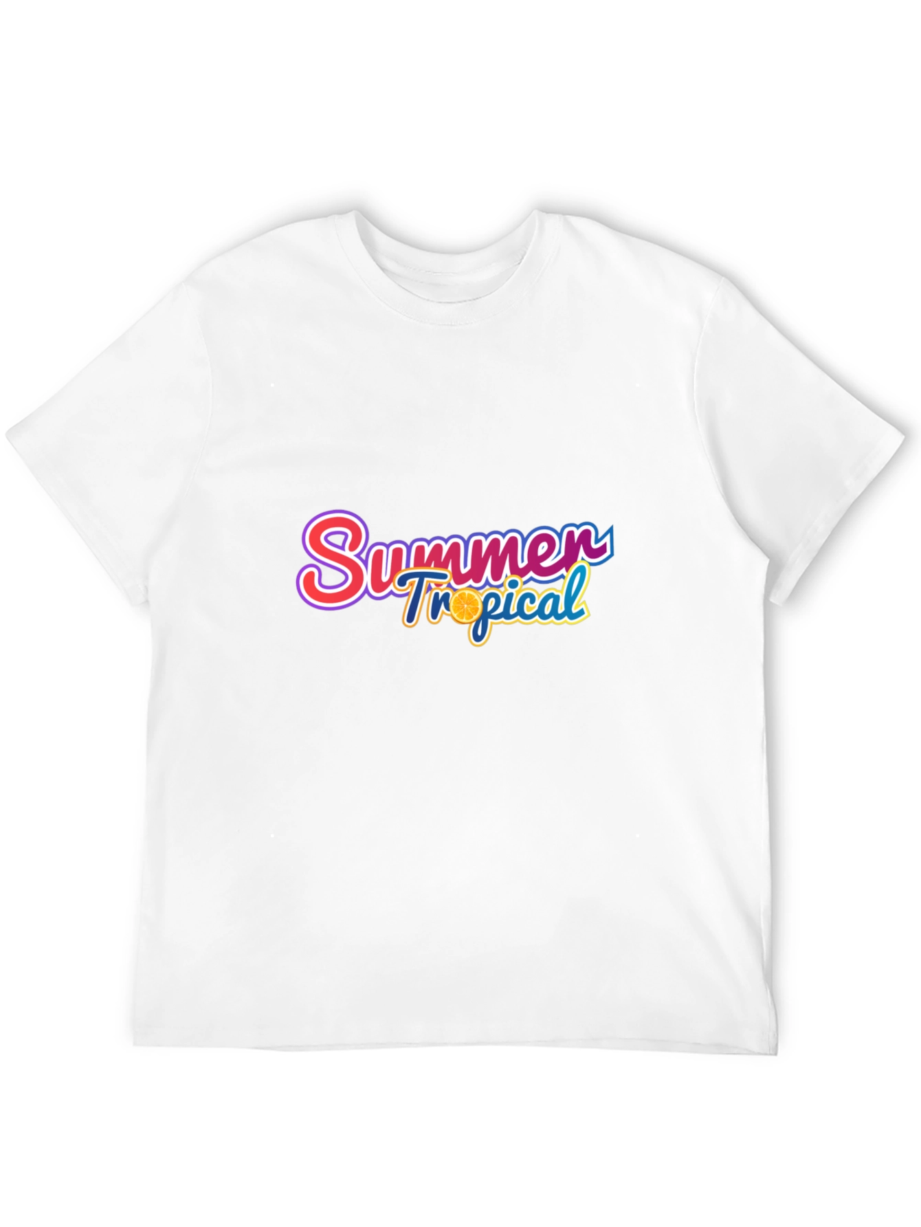Summer Tropical Graphic Tee - Stylish Black T-Shirt