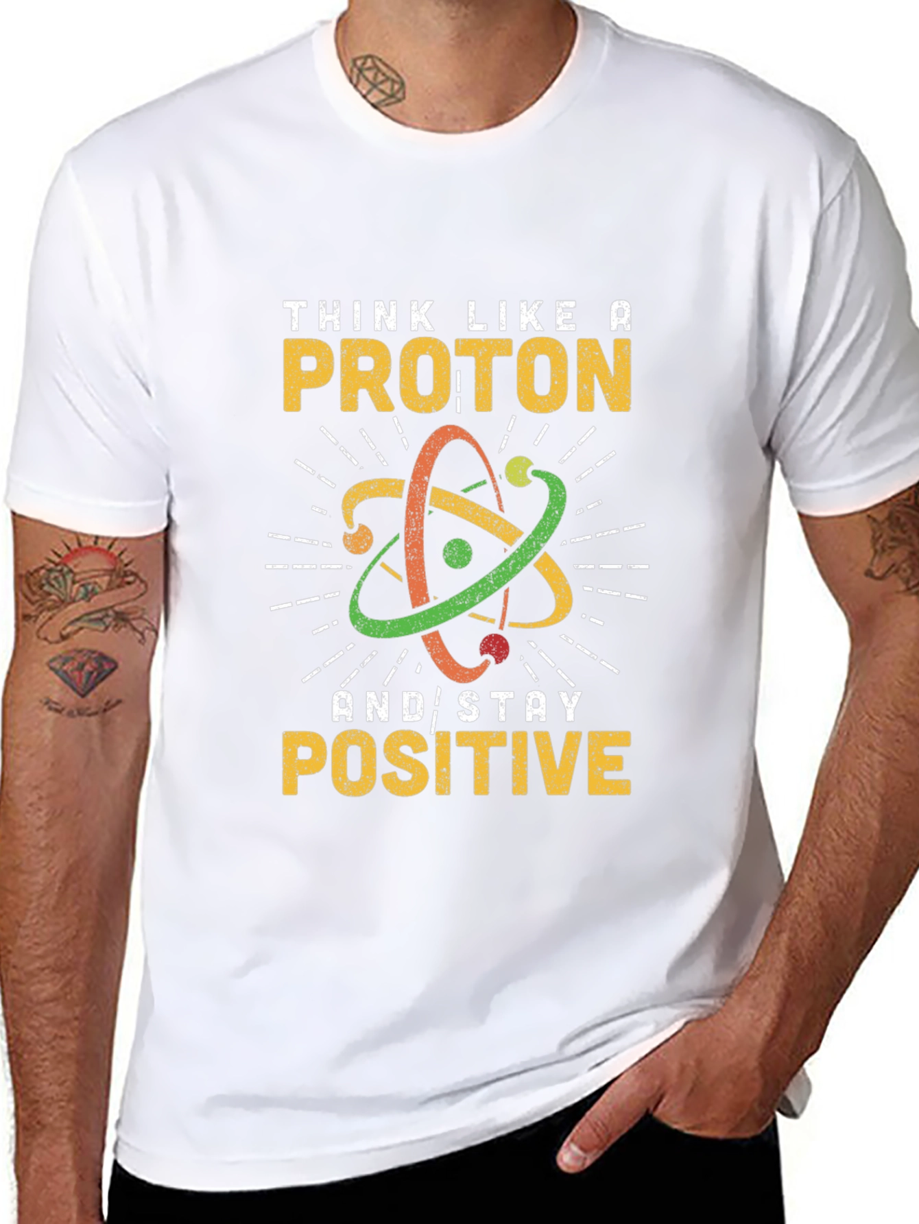 Think Like a Proton Black Graphic Tee