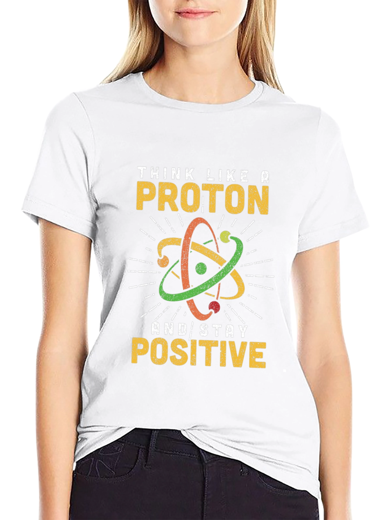 Think Like a Proton Black Graphic Tee