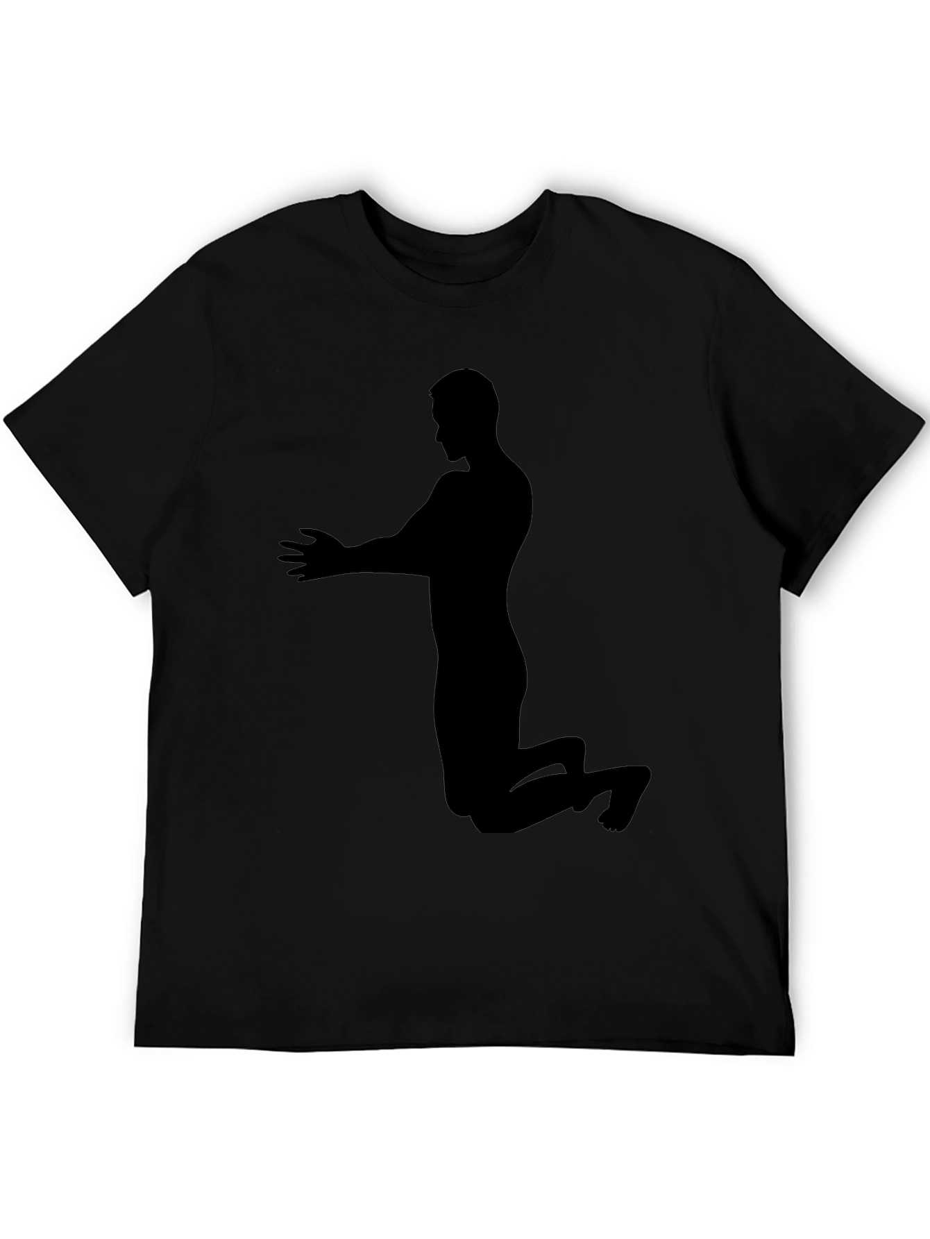 Silhouette Praying Man Black T-Shirt
