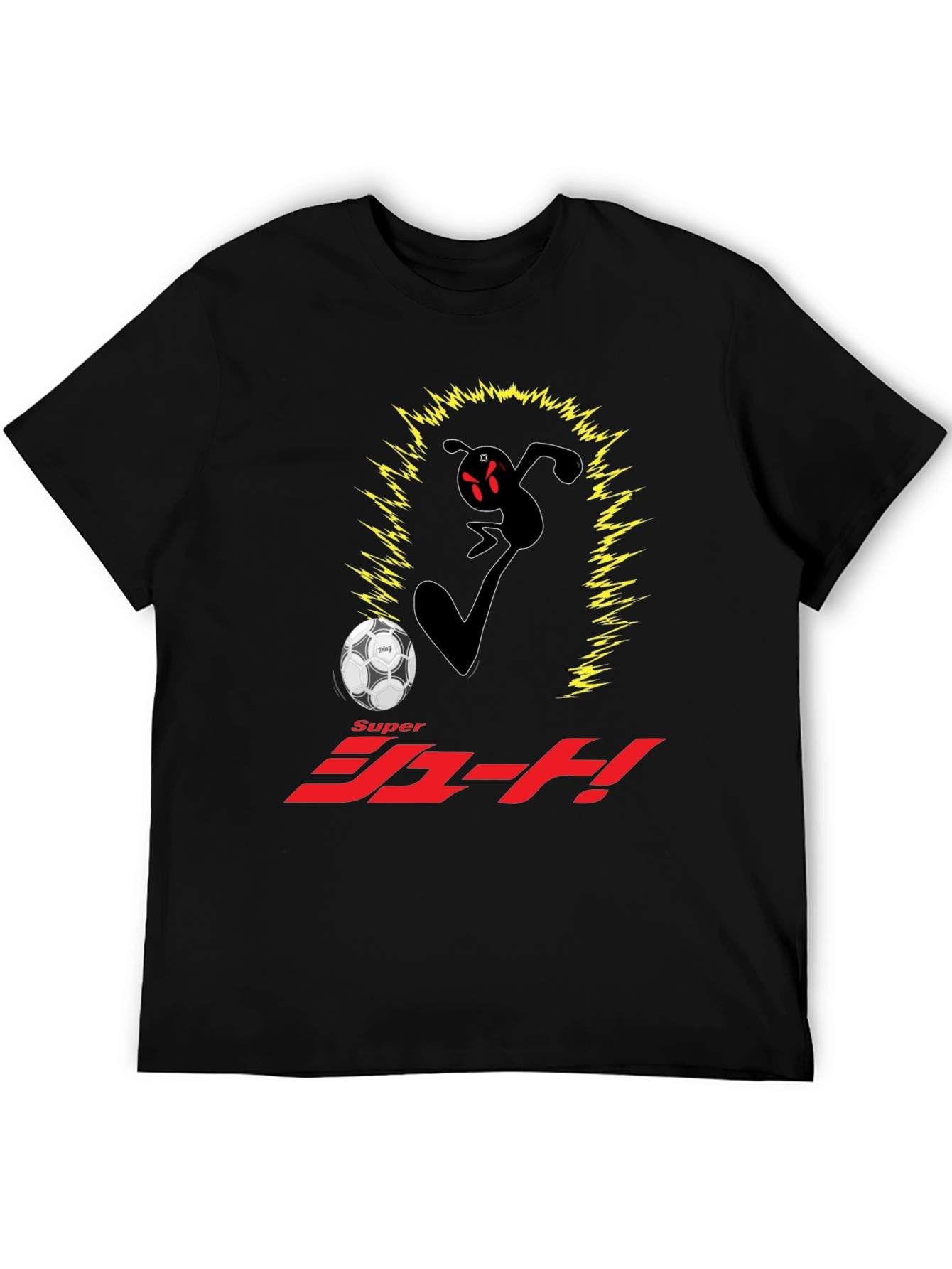 Super Shoot! Anime Black T-Shirt