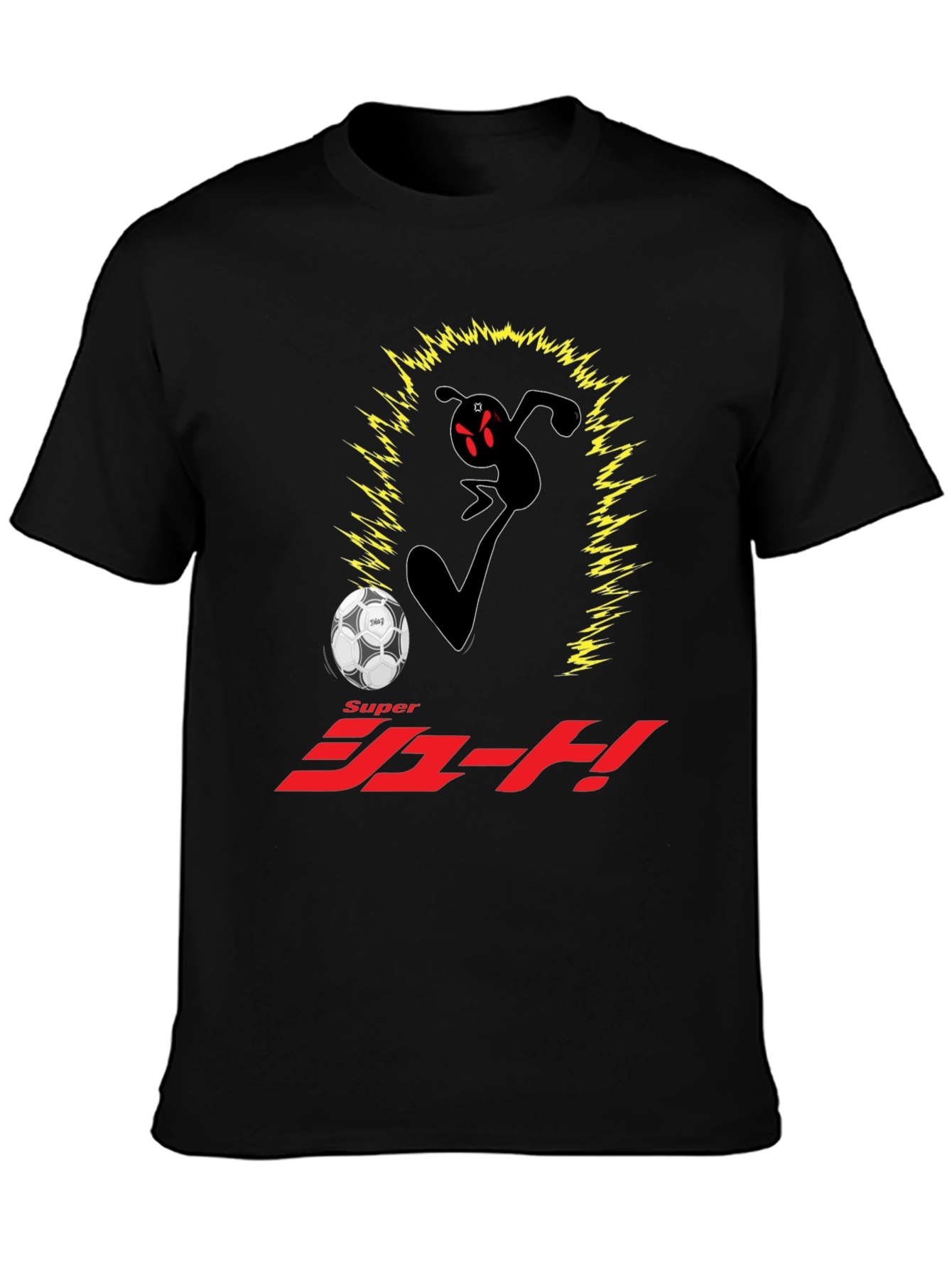 Super Shoot! Anime Black T-Shirt