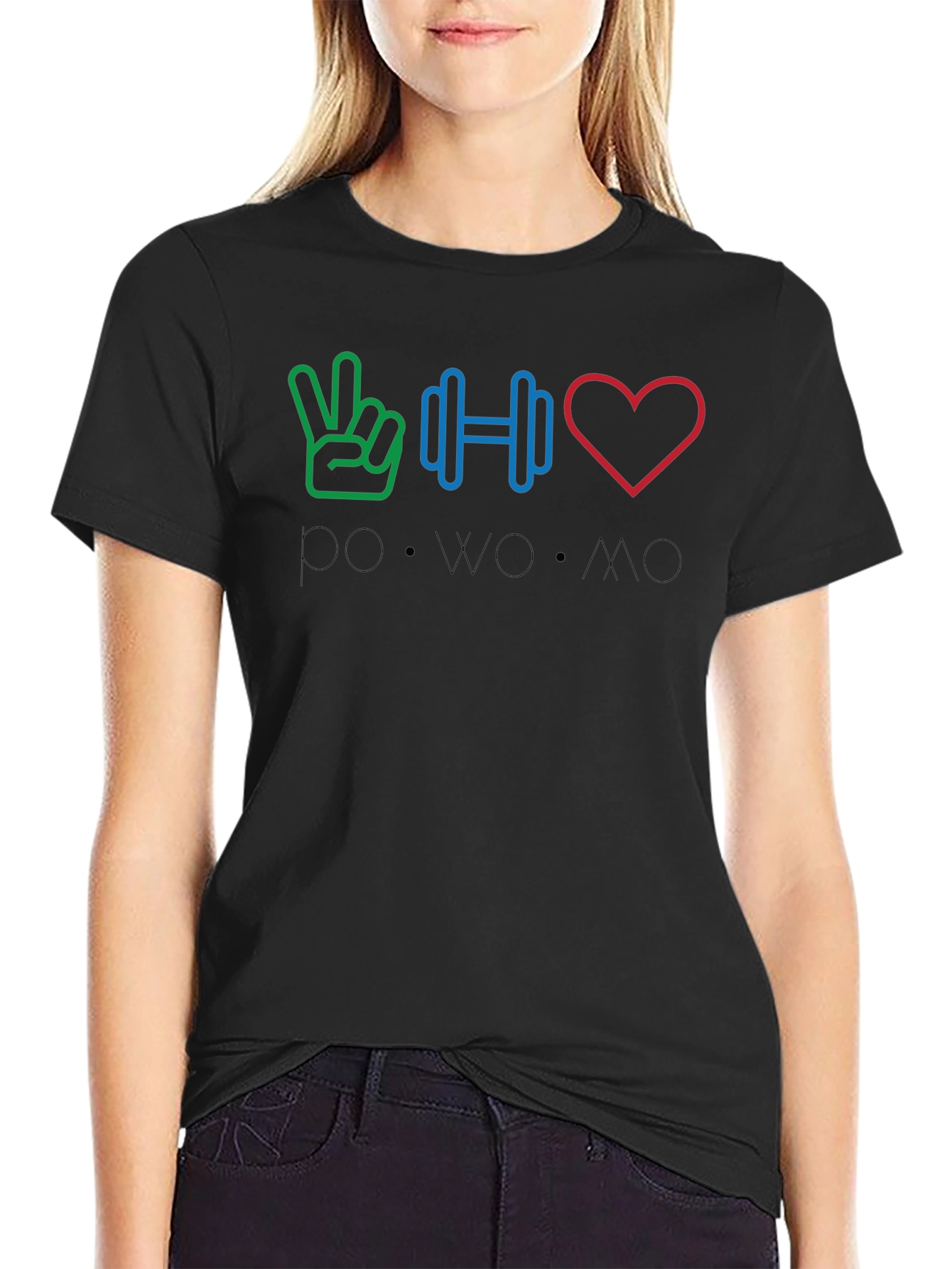 Peace Weights Love - POWOMO T-Shirt