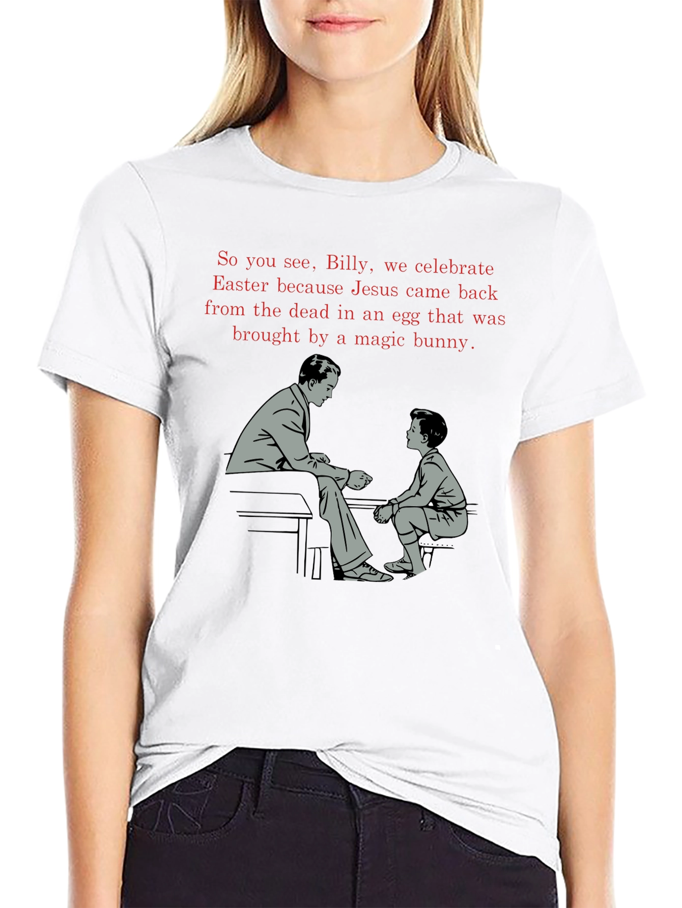 Funny Easter T-Shirt - Jesus in an Egg