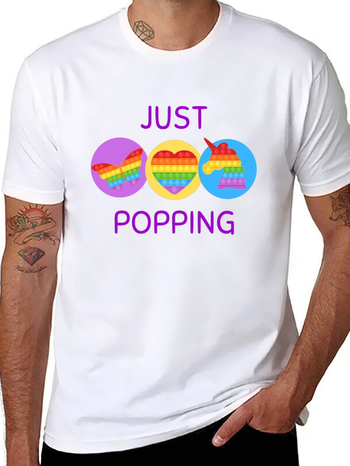 Just Popping Pop It Graphic T-Shirt