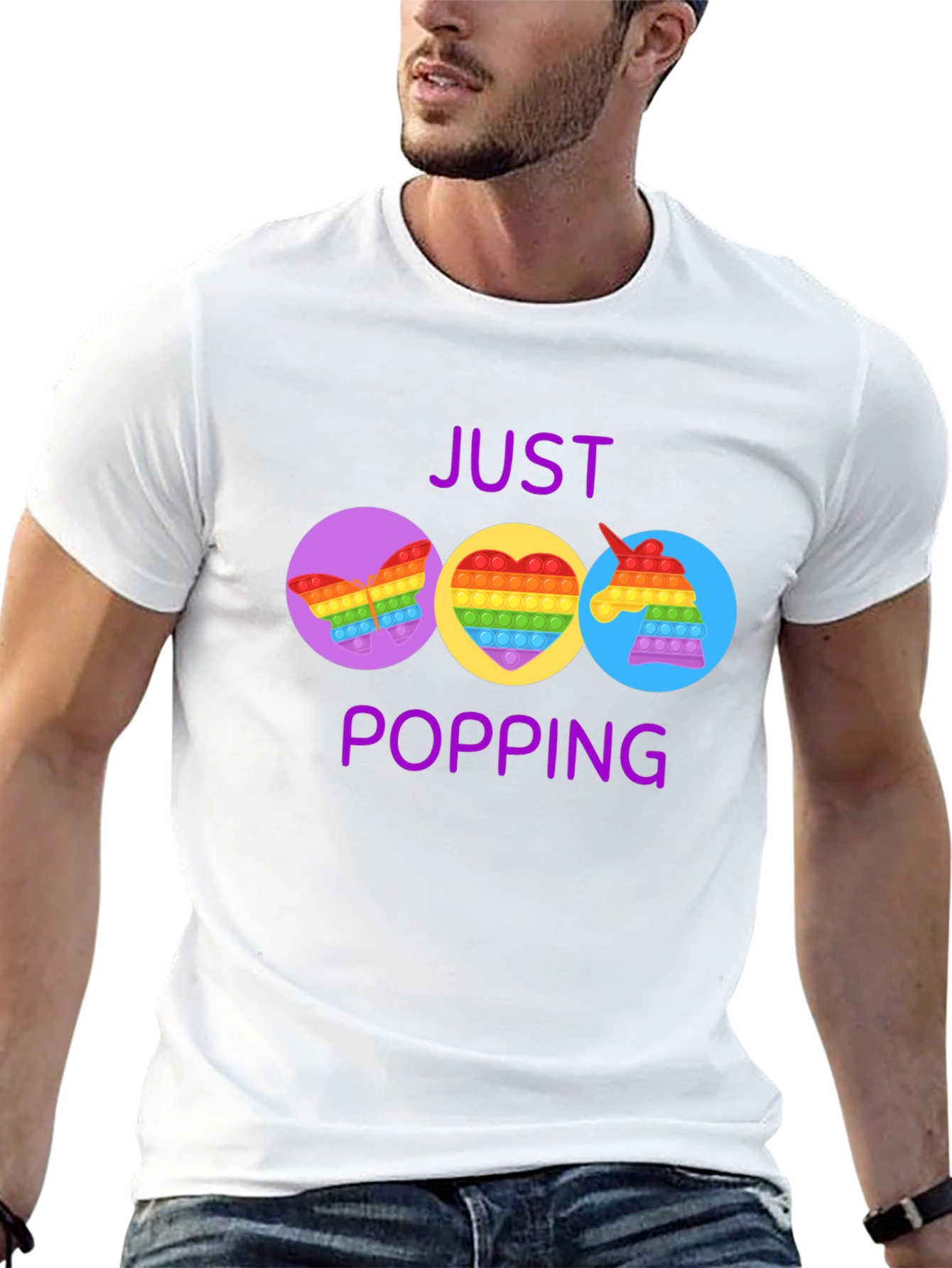 Just Popping Pop It Graphic T-Shirt