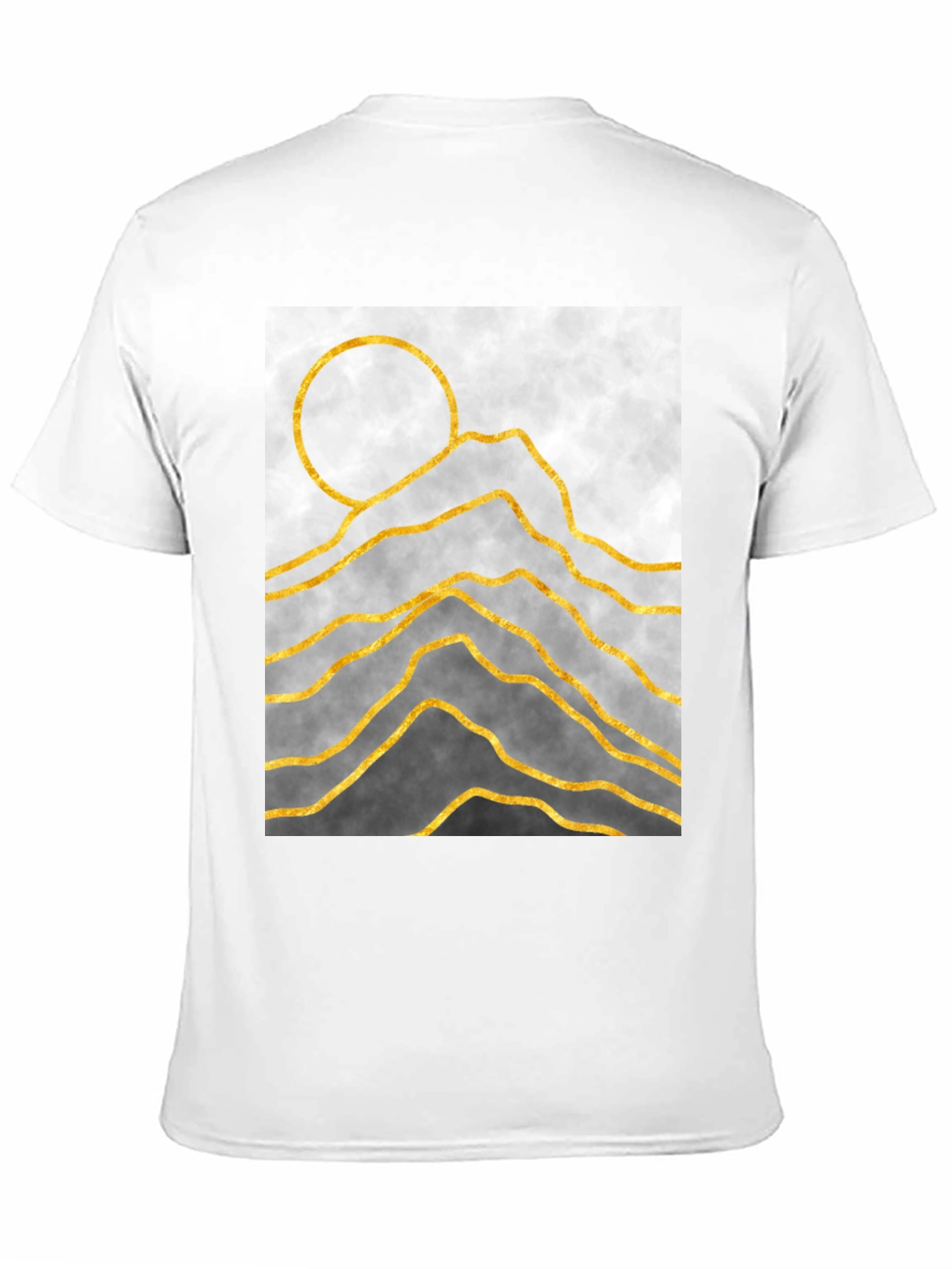Abstract Mountain Graphic Tee - Modern Art T-Shirt