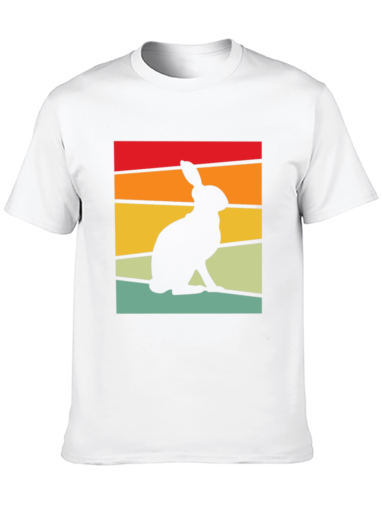 Retro Rabbit Graphic Tee - Black