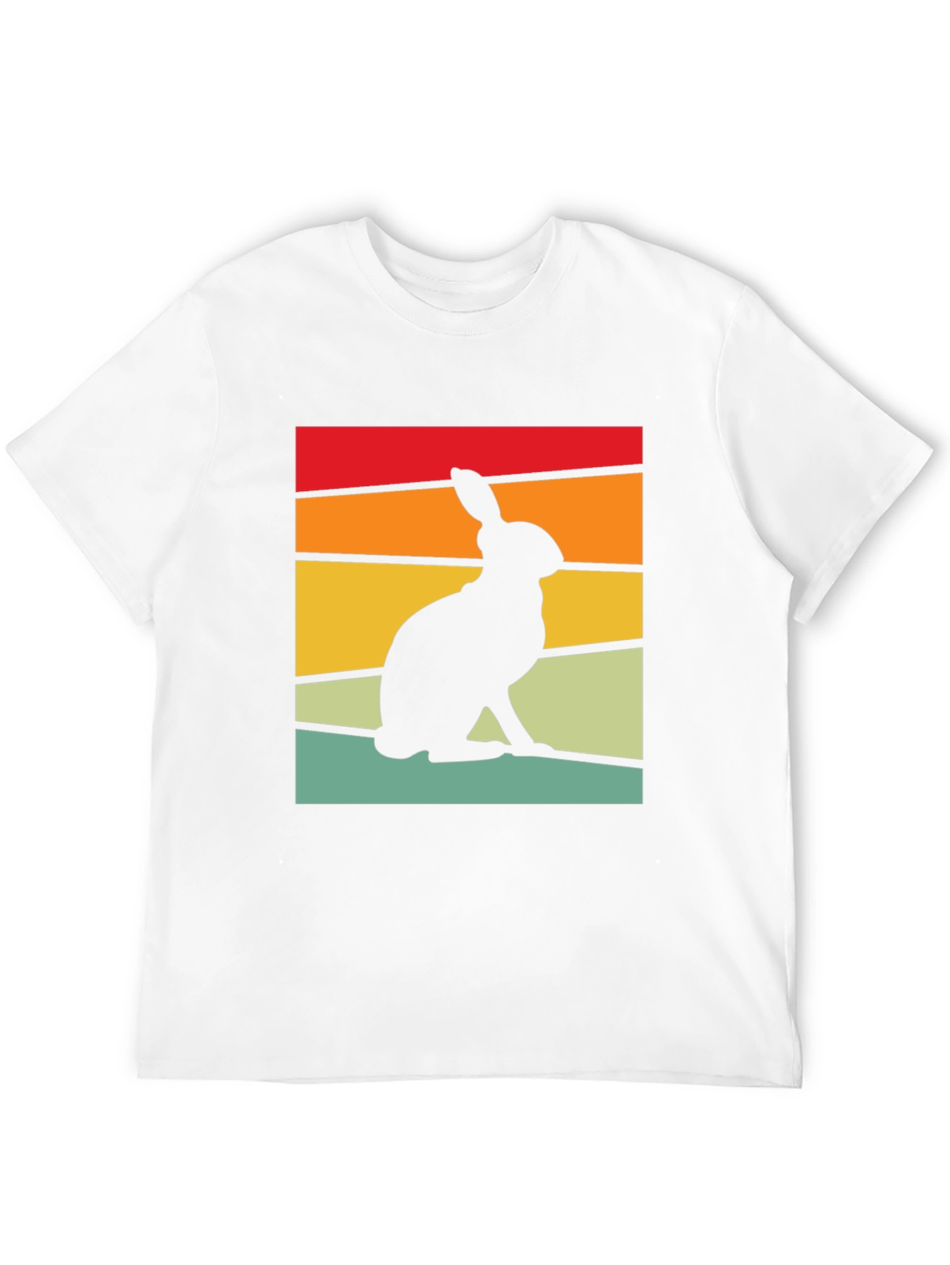 Retro Rabbit Graphic Tee - Black