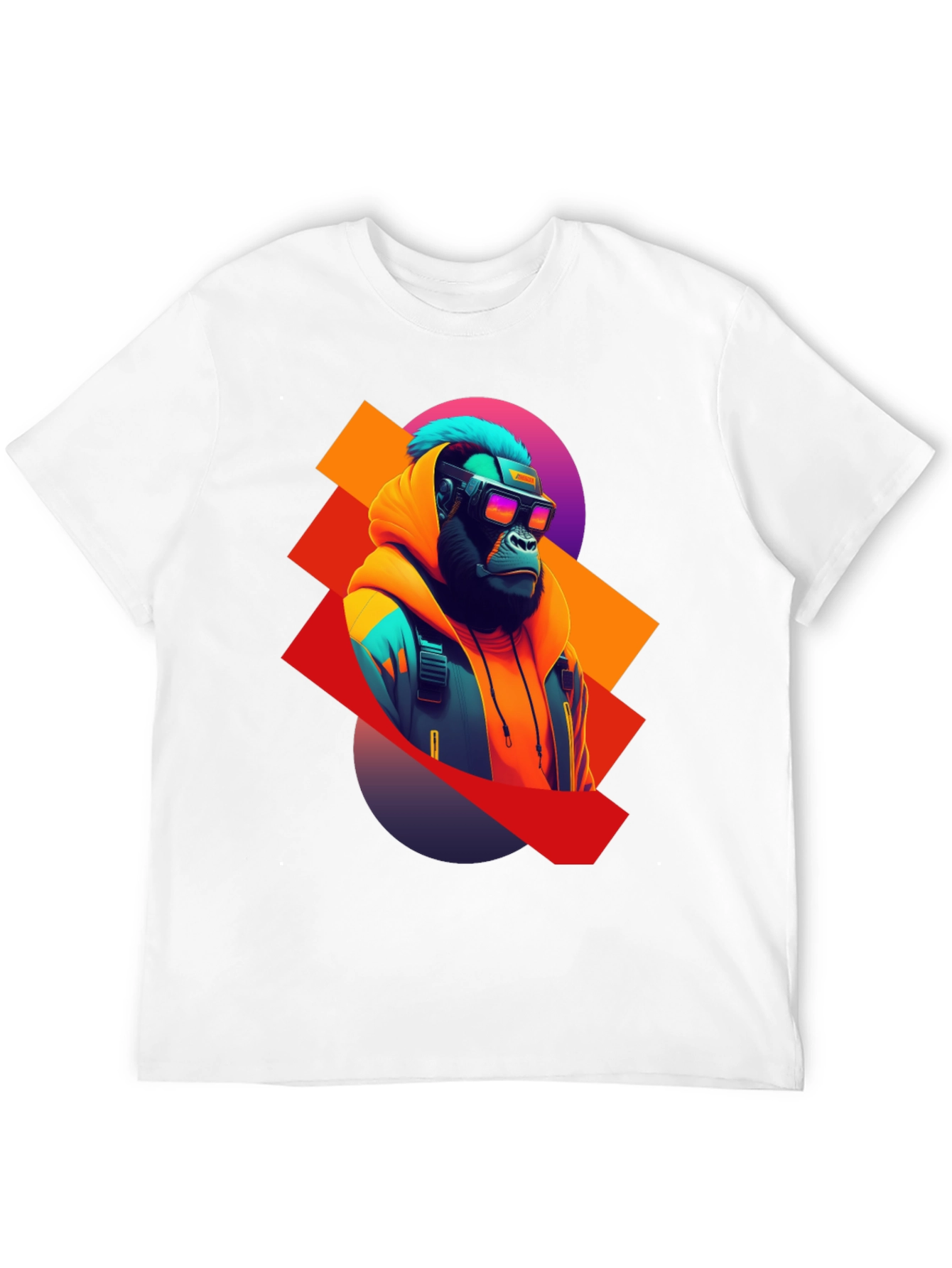Cyberpunk Gorilla T-Shirt - Unique Graphic Tee