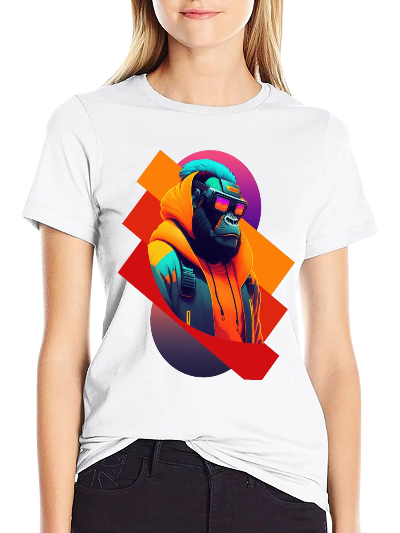 Cyberpunk Gorilla T-Shirt - Unique Graphic Tee