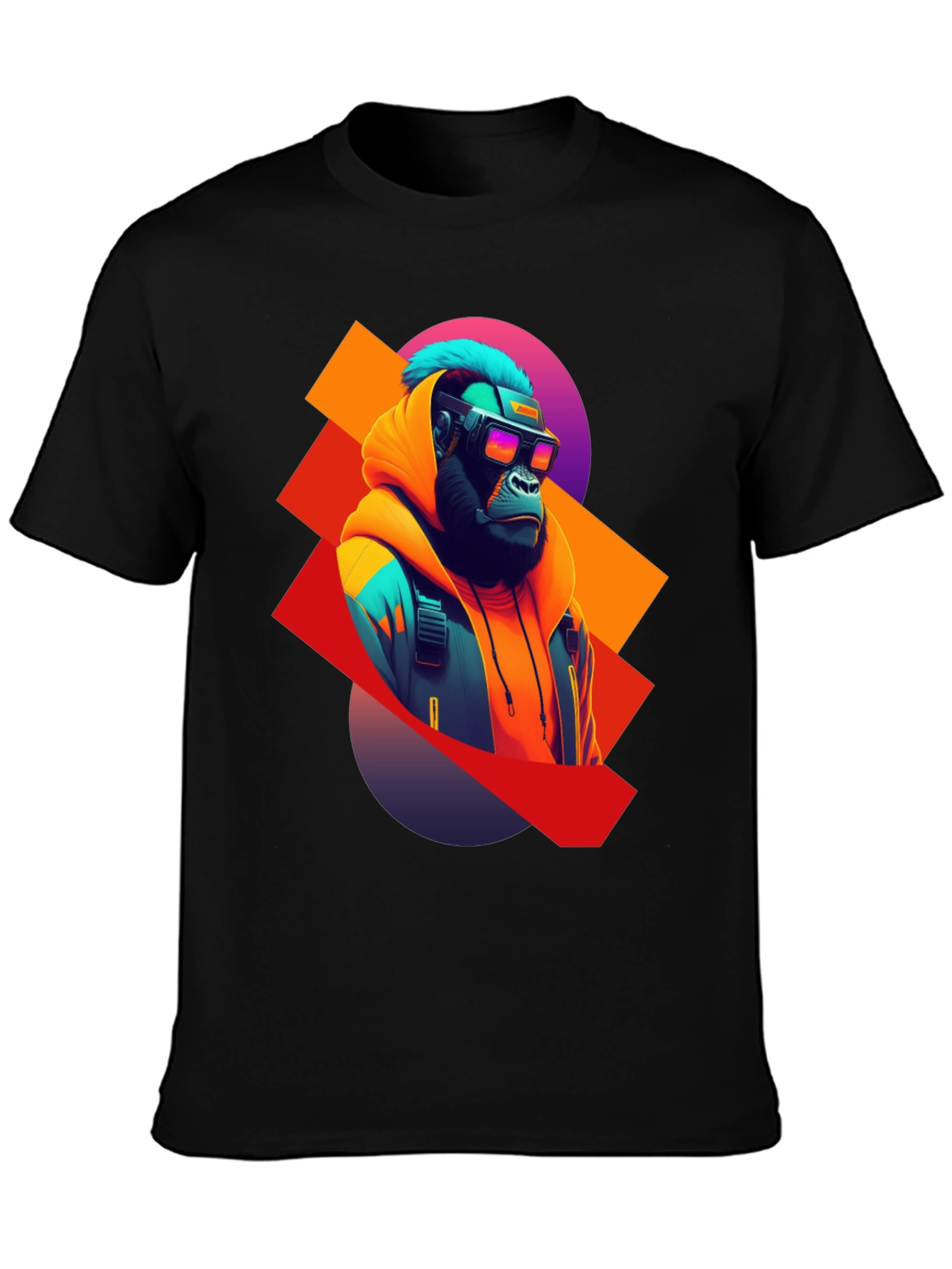 Cyberpunk Gorilla T-Shirt - Unique Graphic Tee