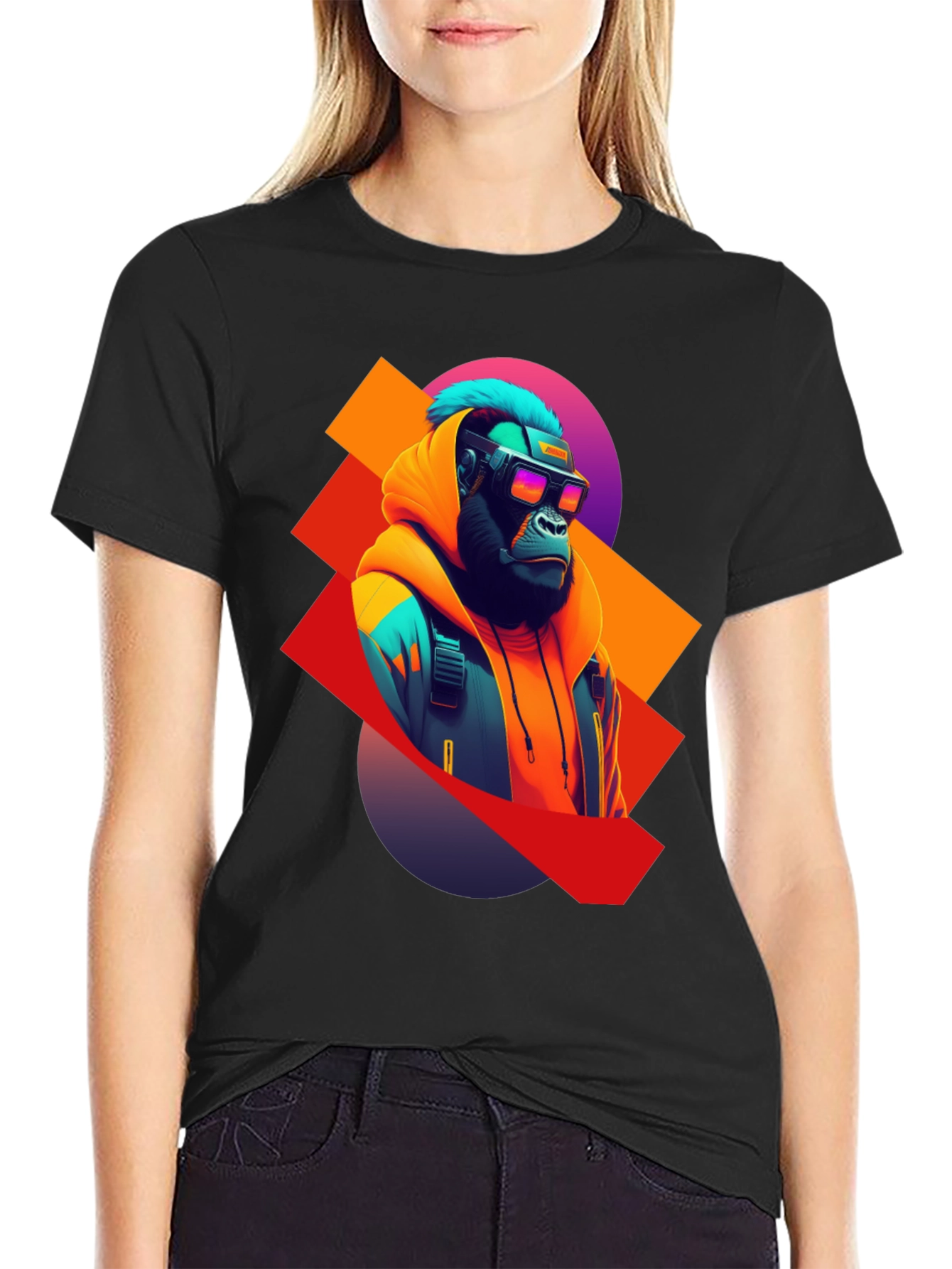 Cyberpunk Gorilla T-Shirt - Unique Graphic Tee