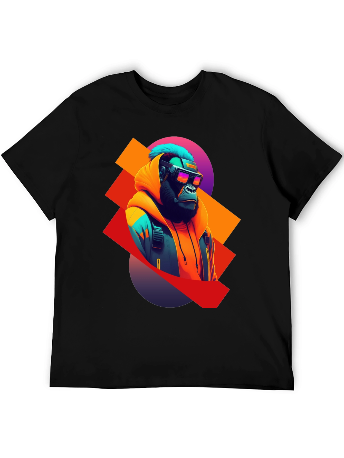 Cyberpunk Gorilla T-Shirt - Unique Graphic Tee