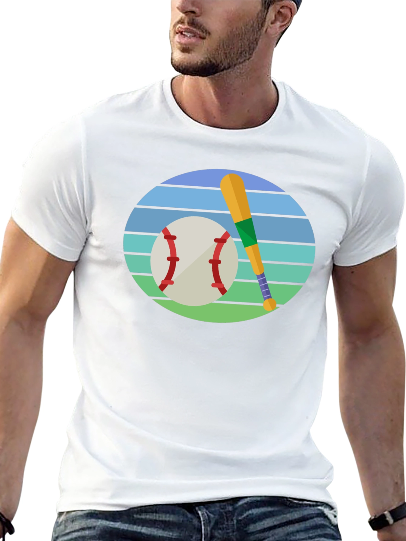 Baseball & Bat Graphic Tee