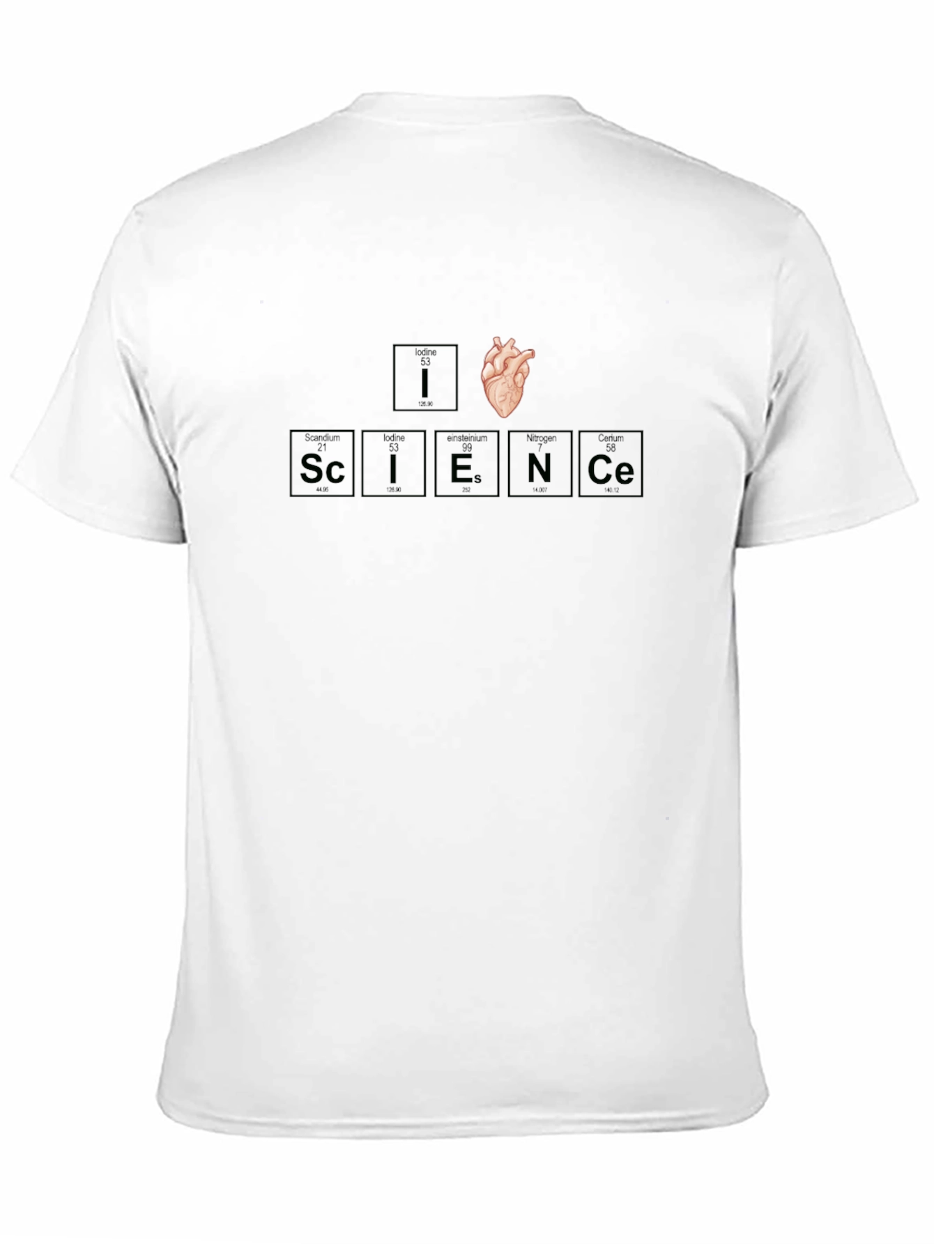 I Heart Science T-Shirt Periodic Table Elements